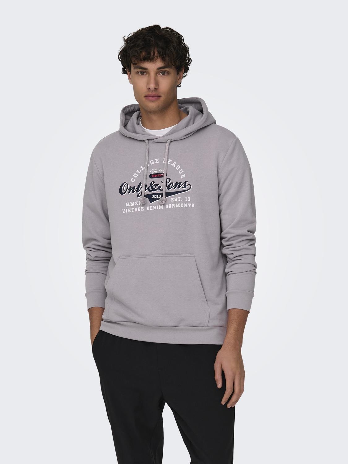 ONLY & SONS Kapuzensweatshirt »ONSLENNY REG VINTAGE PRINT HOOD SWEAT« von ONLY & SONS