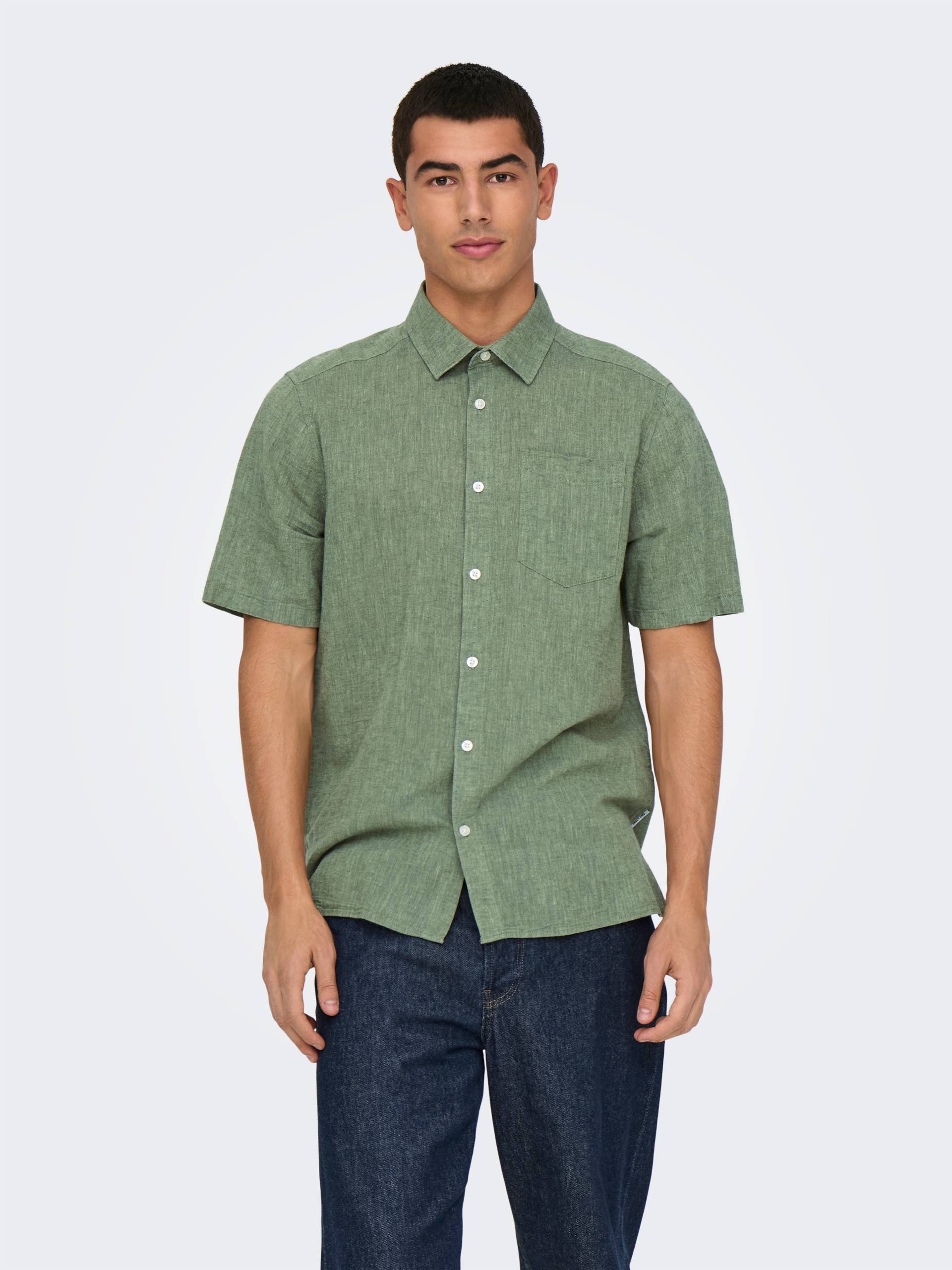 ONLY & SONS Kurzarmhemd »ONSCAIDEN LIFE REG SS 1 PKT SHIRT« ONLY & SONS Kurzarmhemd »ONSCAIDEN LIFE REG SS 1 PKT SHIRT« von ONLY & SONS