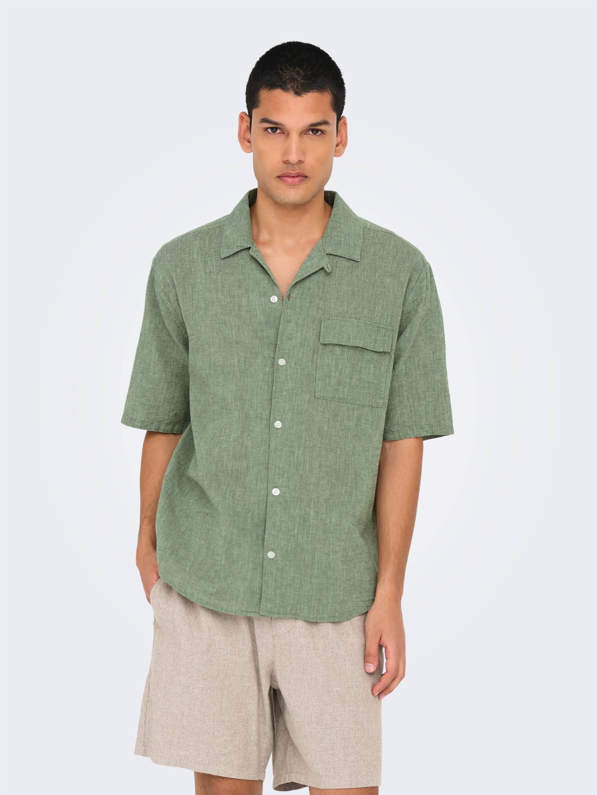 ONLY & SONS Kurzarmhemd »ONSCAIDEN LIFE RELAX SS RESORT 1PKT SHIR« ONLY & SONS Kurzarmhemd »ONSCAIDEN LIFE RELAX SS RESORT 1PKT SHIR« von ONLY & SONS
