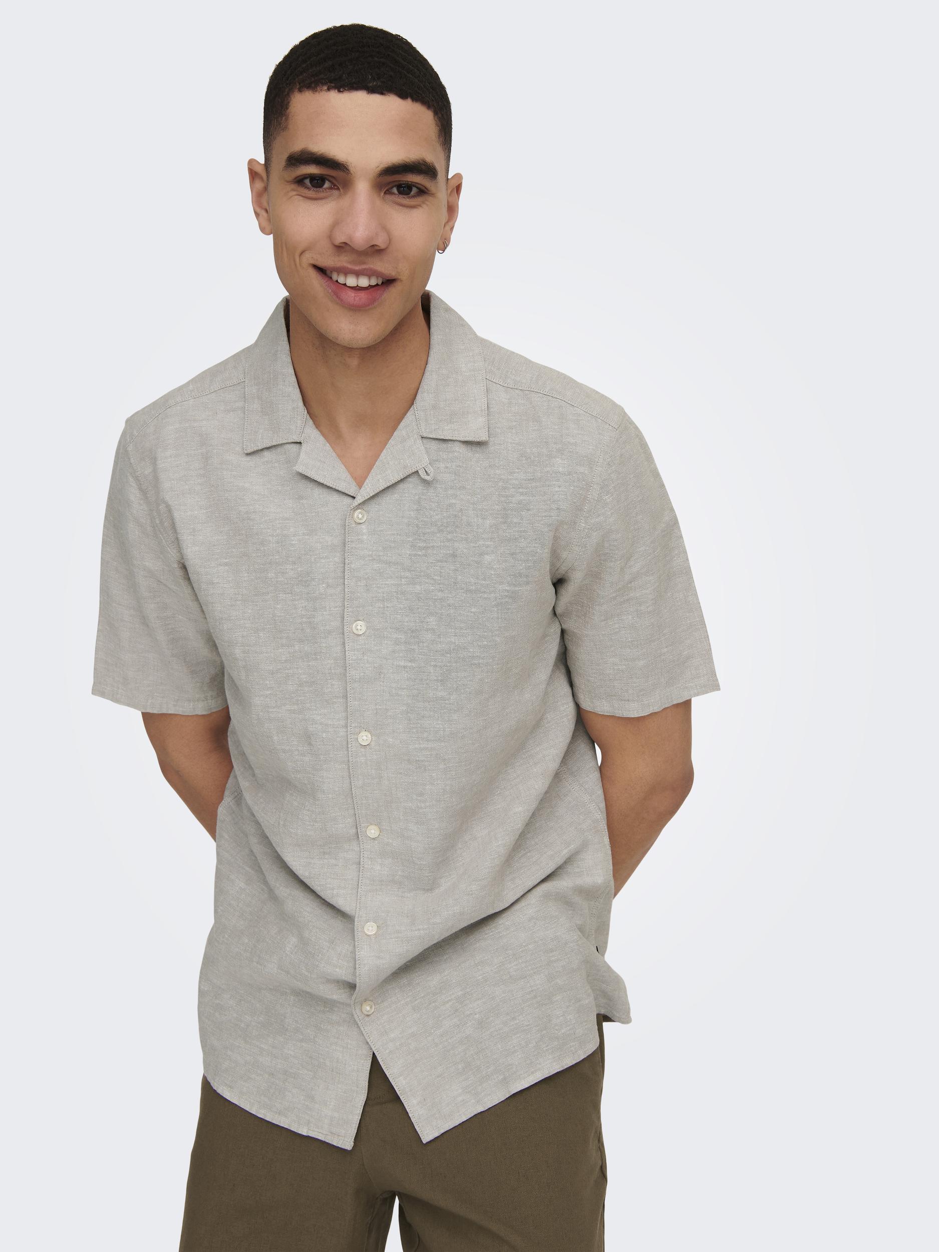ONLY & SONS Kurzarmhemd »ONSCAIDEN SS SOLID RESORT LINEN NOOS« ONLY & SONS Kurzarmhemd »ONSCAIDEN SS SOLID RESORT LINEN NOOS« von ONLY & SONS