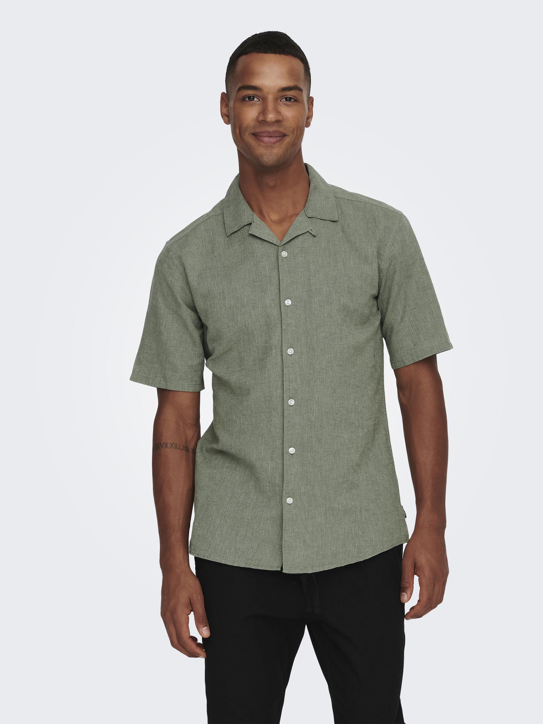 ONLY & SONS Kurzarmhemd »ONSCAIDEN SS SOLID RESORT LINEN NOOS« ONLY & SONS Kurzarmhemd »ONSCAIDEN SS SOLID RESORT LINEN NOOS« von ONLY & SONS