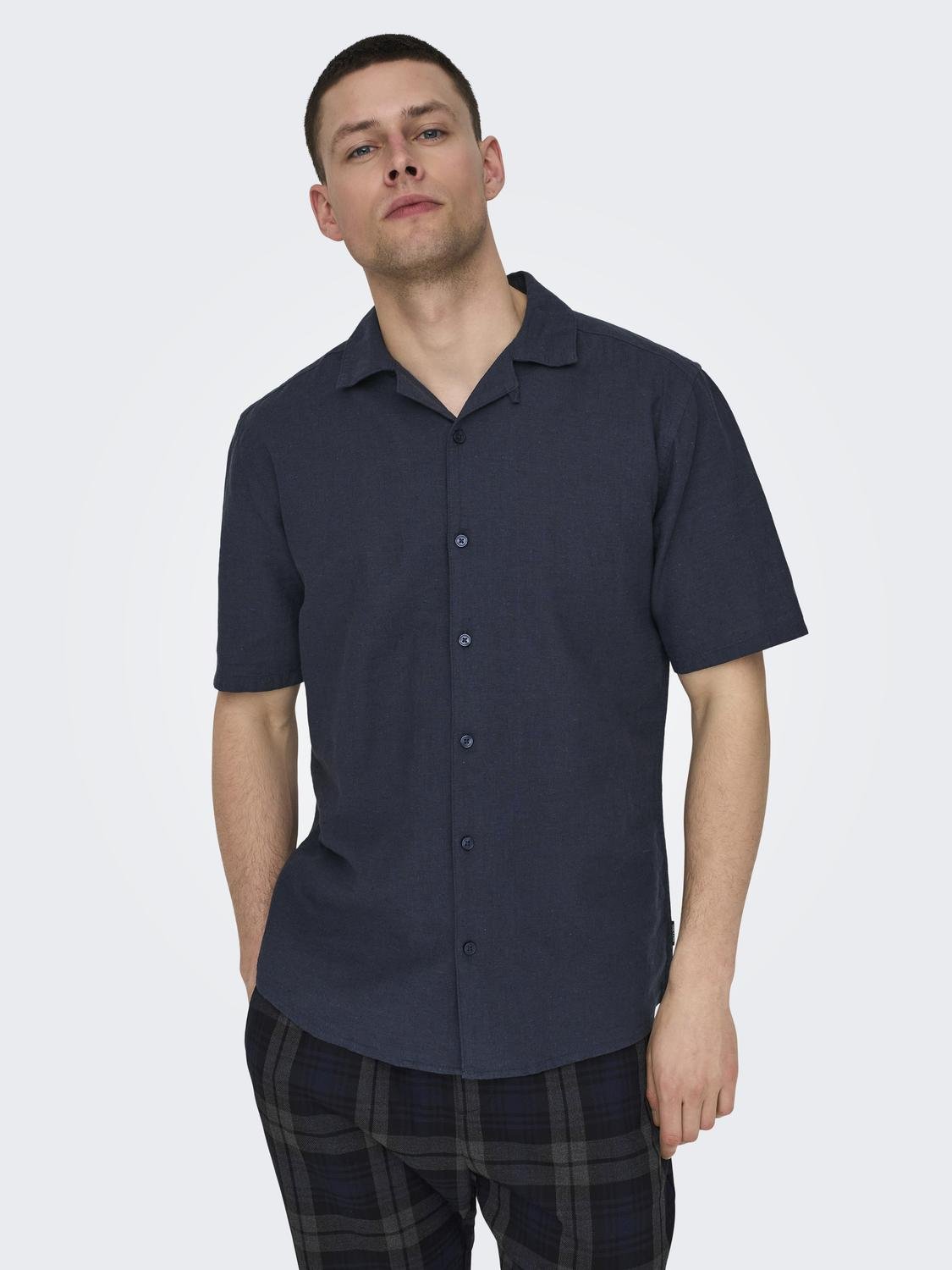 ONLY & SONS Kurzarmhemd »ONSCAIDEN SS SOLID RESORT LINEN NOOS« ONLY & SONS Kurzarmhemd »ONSCAIDEN SS SOLID RESORT LINEN NOOS« von ONLY & SONS