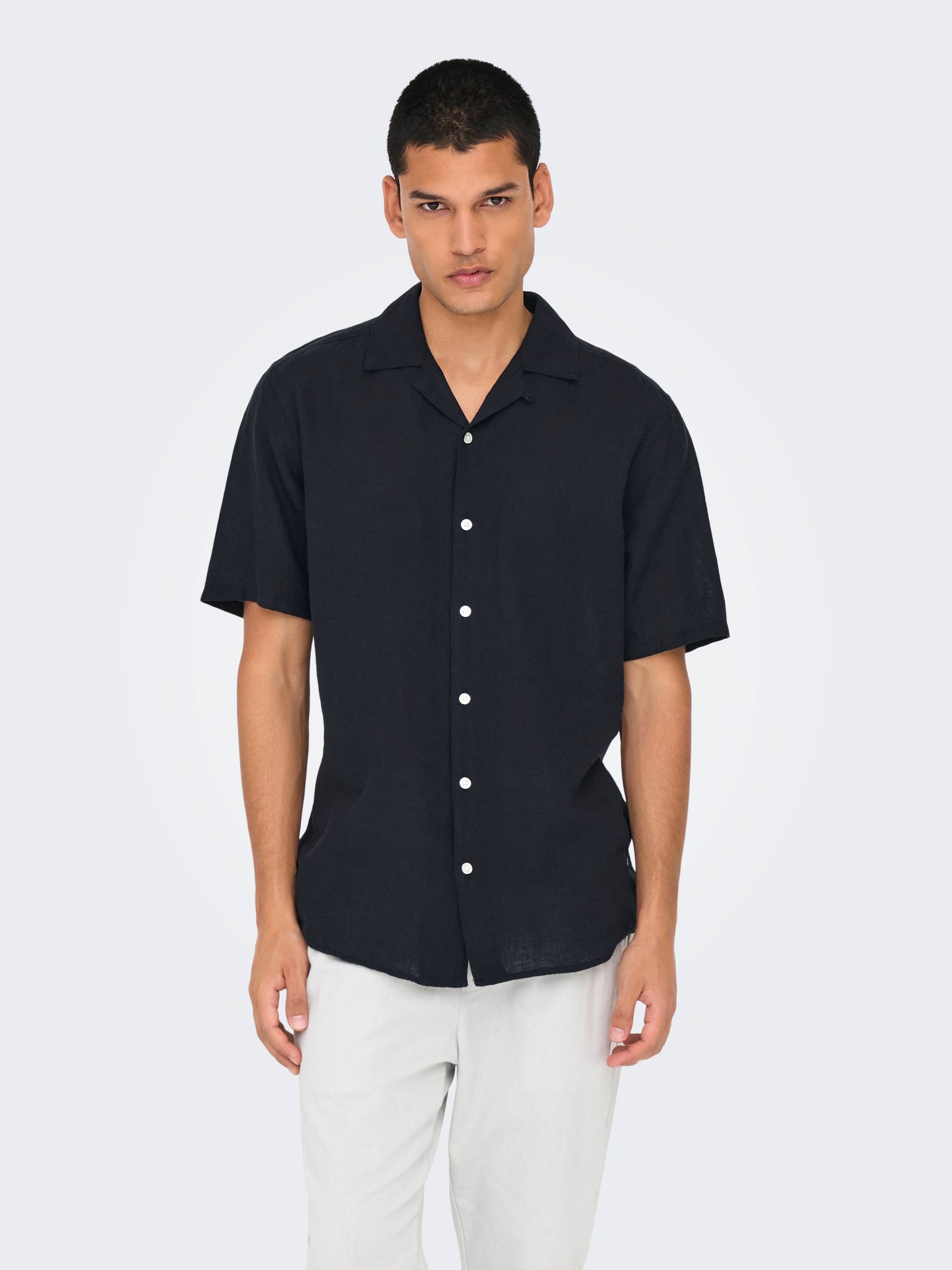 ONLY & SONS Kurzarmhemd »ONSCAIDEN SS SOLID RESORT LINEN NOOS« ONLY & SONS Kurzarmhemd »ONSCAIDEN SS SOLID RESORT LINEN NOOS« von ONLY & SONS