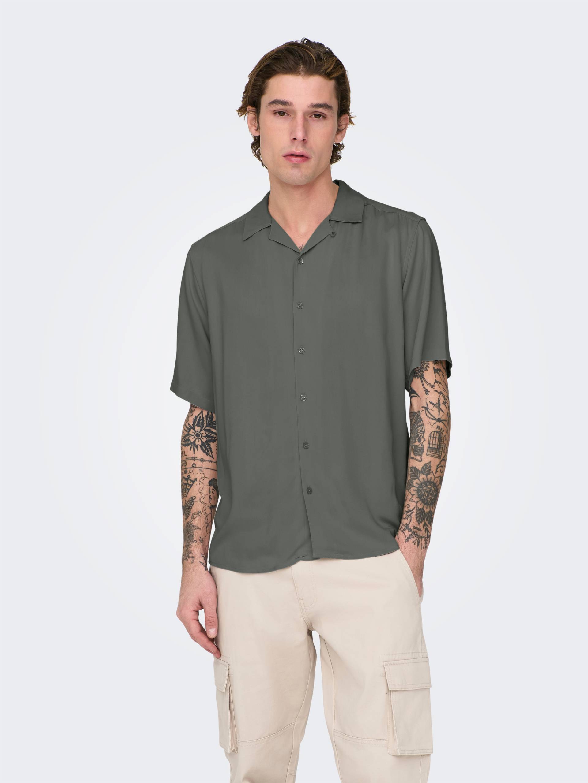 ONLY & SONS Kurzarmhemd »ONSDASH LIFE REG VISC RES SS SHIRT« ONLY & SONS Kurzarmhemd »ONSDASH LIFE REG VISC RES SS SHIRT« von ONLY & SONS