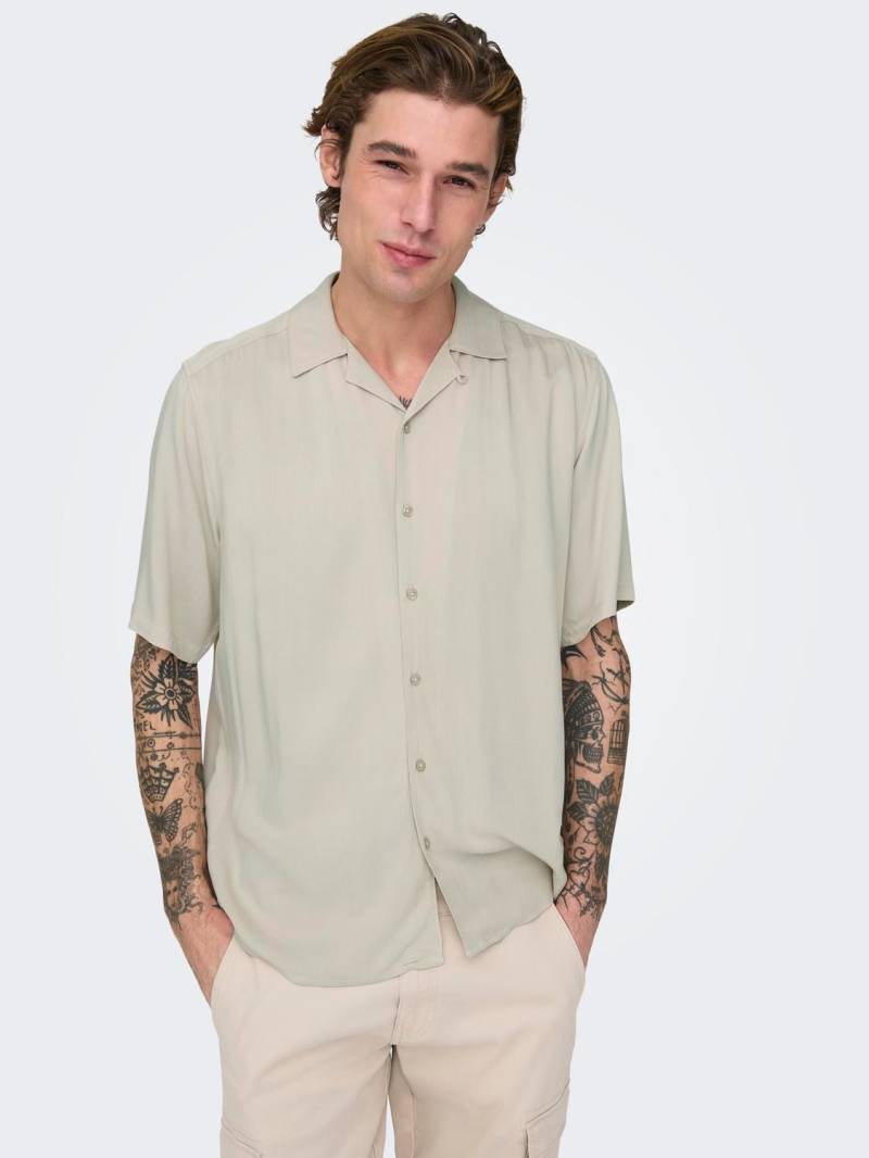 ONLY & SONS Kurzarmhemd »ONSDASH LIFE REG VISC RES SS SHIRT« von ONLY & SONS