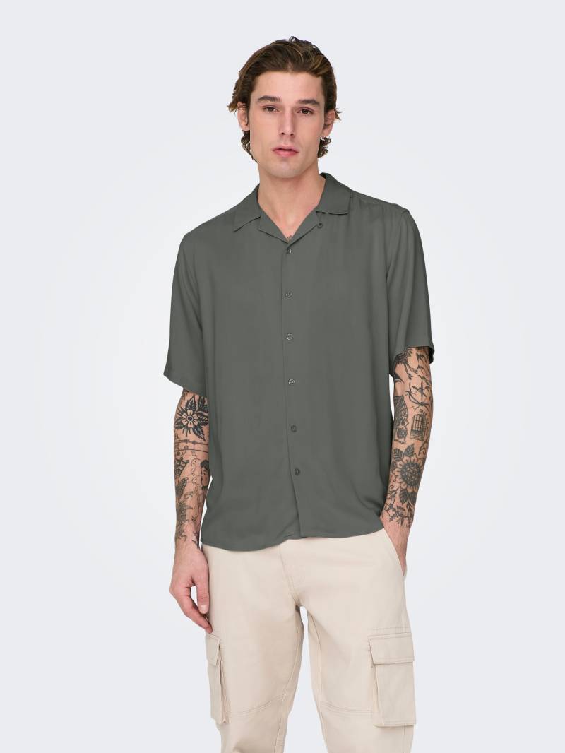 ONLY & SONS Kurzarmhemd »ONSDASH LIFE REG VISC RES SS SHIRT« von ONLY & SONS