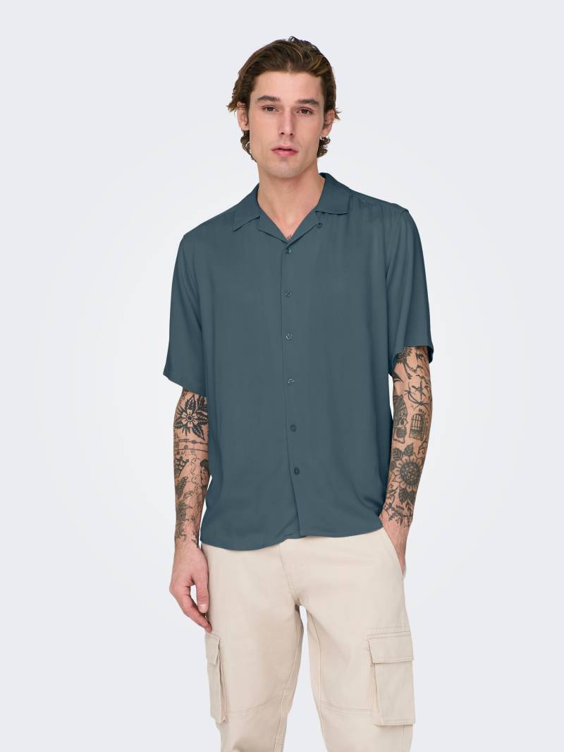 ONLY & SONS Kurzarmhemd »ONSDASH LIFE REG VISC RES SS SHIRT« von ONLY & SONS