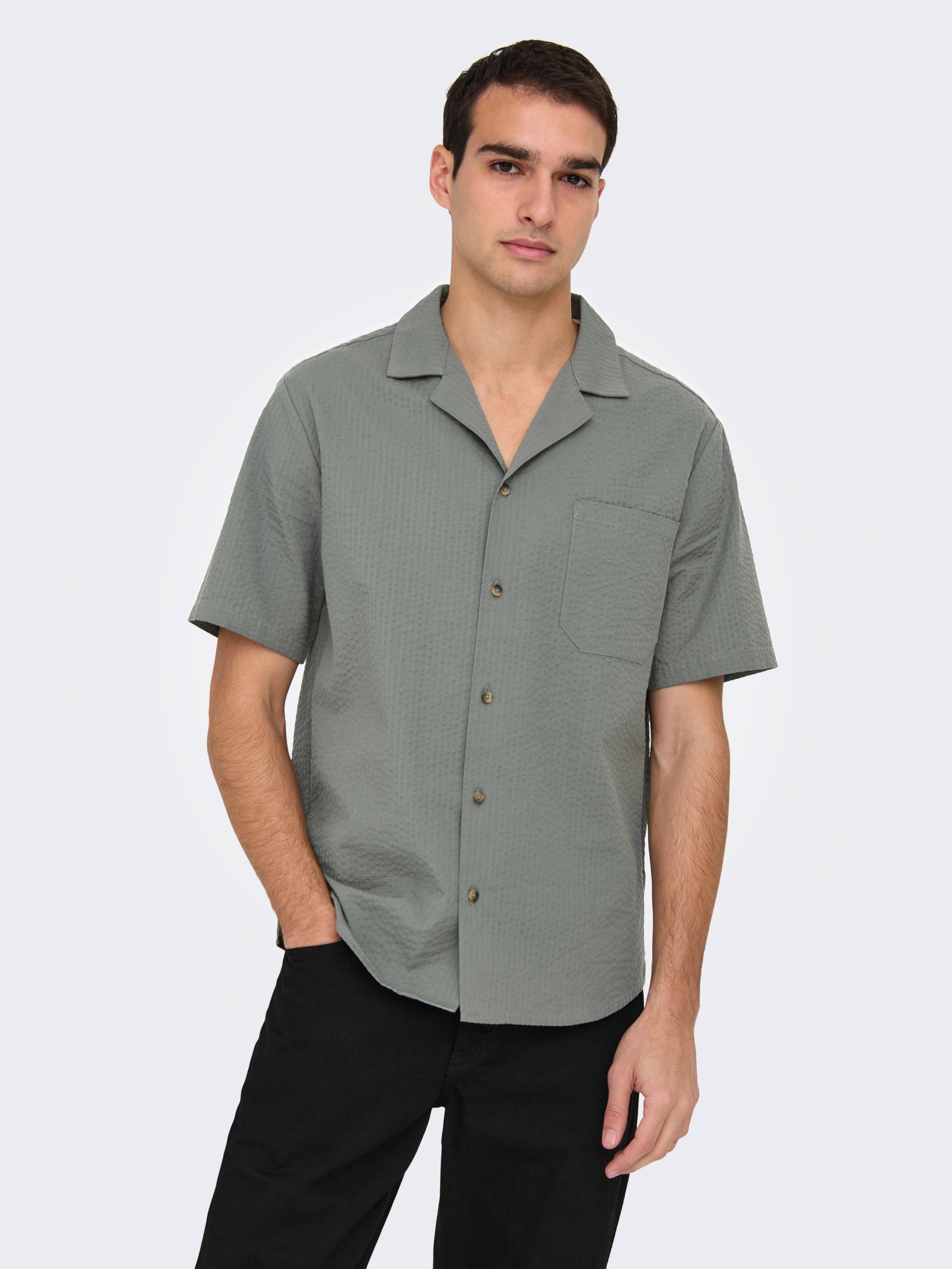 ONLY & SONS Kurzarmhemd »ONSEYE RESORT SEERS 0009 SHIRT NOOS« von ONLY & SONS