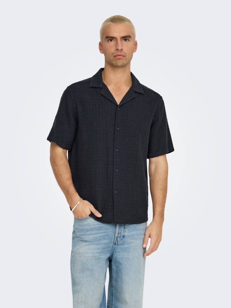ONLY & SONS Kurzarmhemd »ONSLATHAM RLXSS RESORT LINEN STRUC 0257« von ONLY & SONS