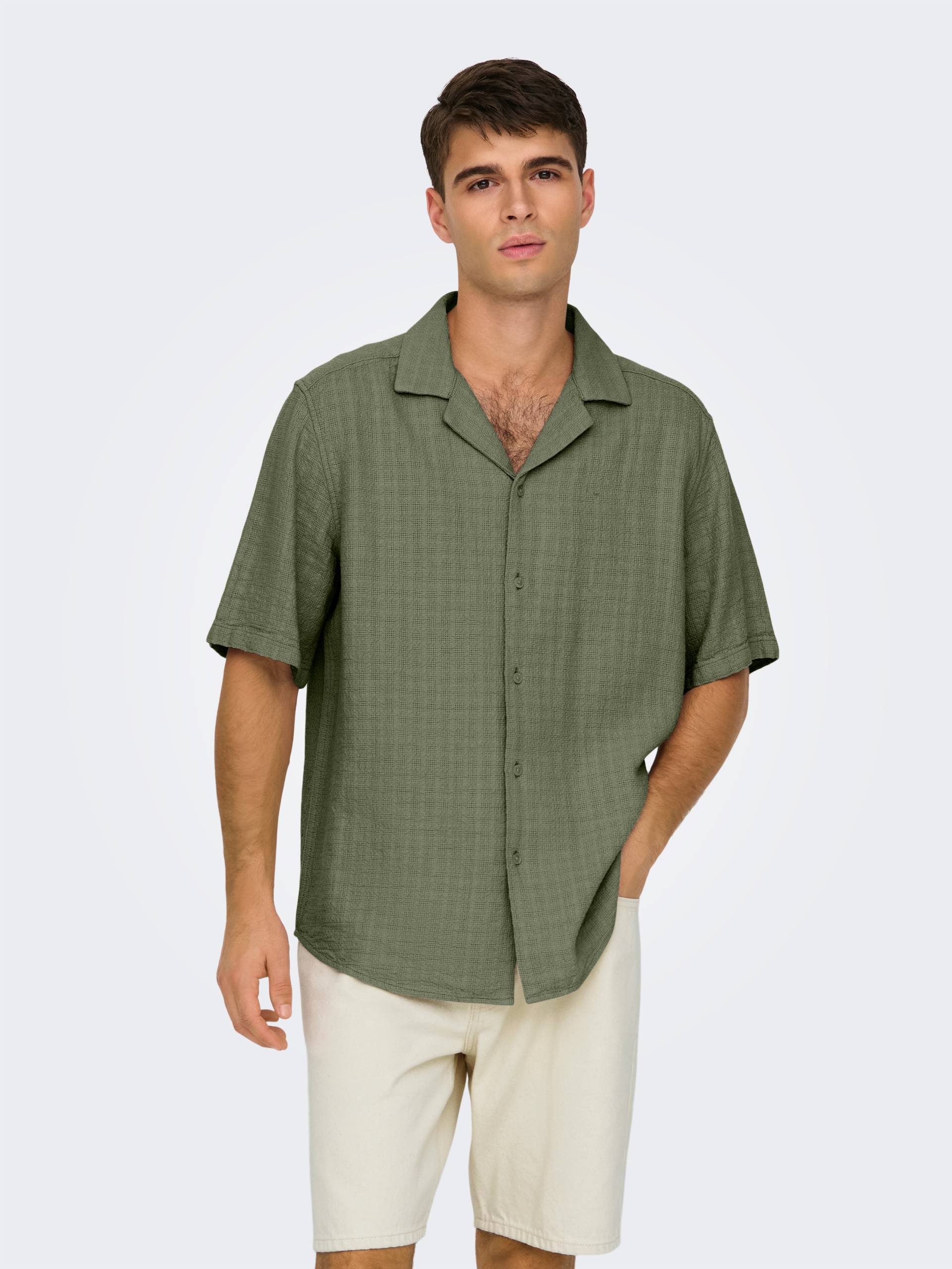 ONLY & SONS Kurzarmhemd »ONSLATHAM RLXSS RESORT LINEN STRUC 0257« ONLY & SONS Kurzarmhemd »ONSLATHAM RLXSS RESORT LINEN STRUC 0257« von ONLY & SONS