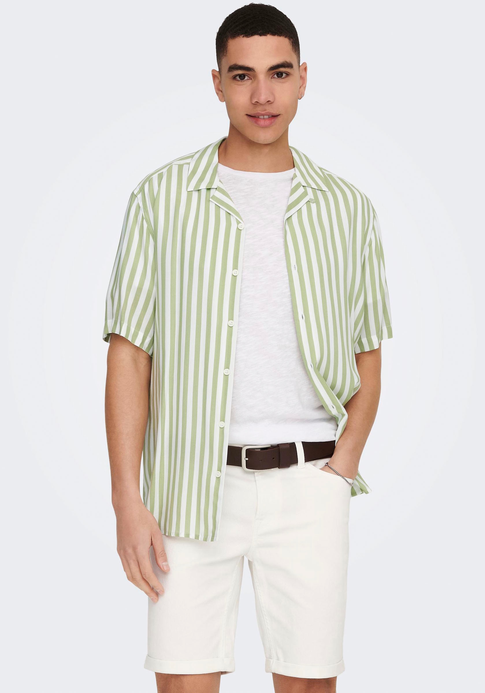 ONLY & SONS Kurzarmhemd »ONSWAYNE LIFE SS VISCOSE« ONLY & SONS Kurzarmhemd »ONSWAYNE LIFE SS VISCOSE« von ONLY & SONS
