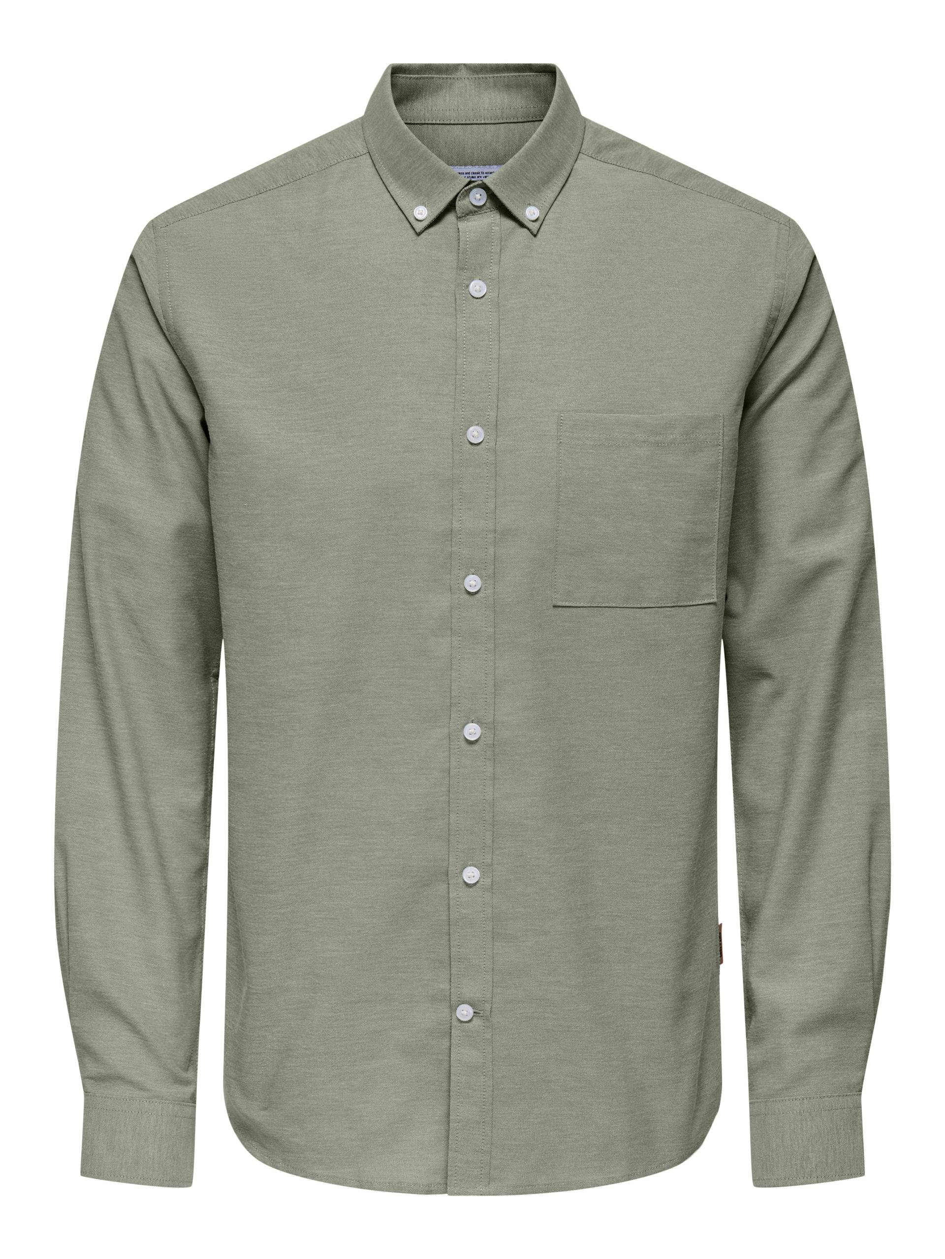 ONLY & SONS Langarmhemd »ONSALVARES SLIM LS OXFORD SHIRT OTL« ONLY & SONS Langarmhemd »ONSALVARES SLIM LS OXFORD SHIRT OTL« von ONLY & SONS