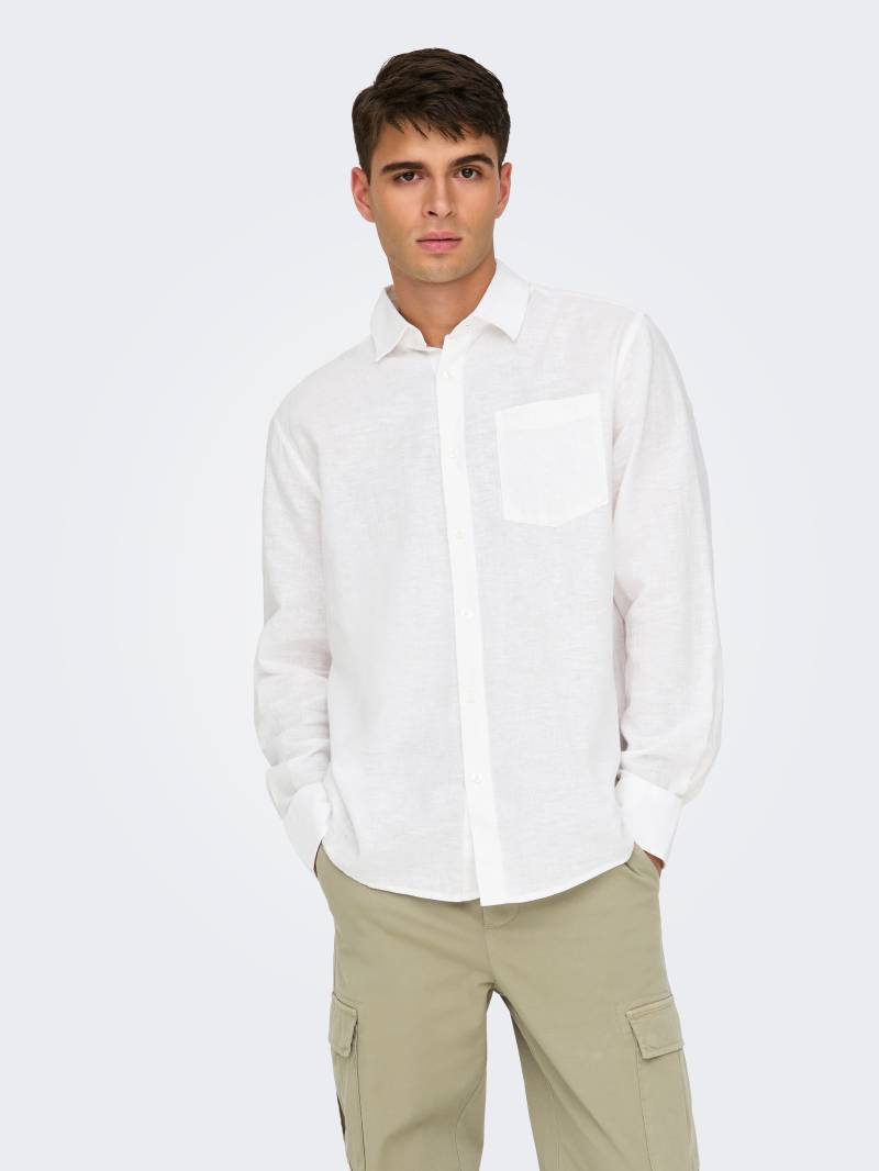 ONLY & SONS Langarmhemd »ONSCAIDEN LIFE REG LS 1 PKT SHIRT NOOS« von ONLY & SONS