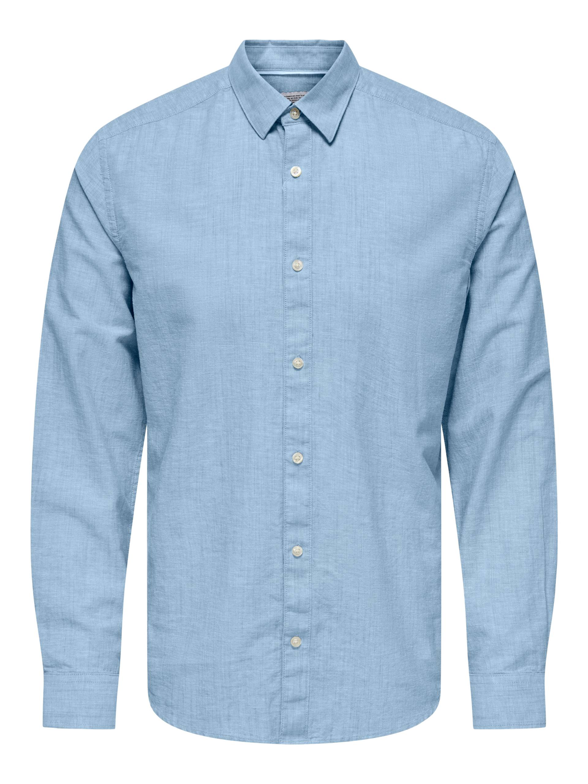 ONLY & SONS Langarmhemd »ONSCANTLEY LIFE LS SOLID LINEN SHIR OTL« ONLY & SONS Langarmhemd »ONSCANTLEY LIFE LS SOLID LINEN SHIR OTL« von ONLY & SONS