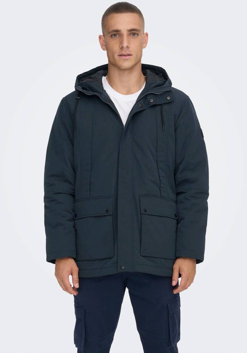 ONLY & SONS Langjacke »ONSJAYDEN PARKA NOOS OTW VD«, mit Kapuze von ONLY & SONS