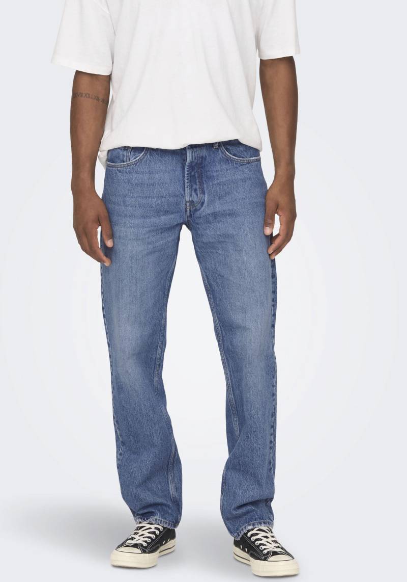 ONLY & SONS Loose-fit-Jeans »ONSEDGE STRAIGHT BROMO 0017 DOT DNM NOOS« von ONLY & SONS