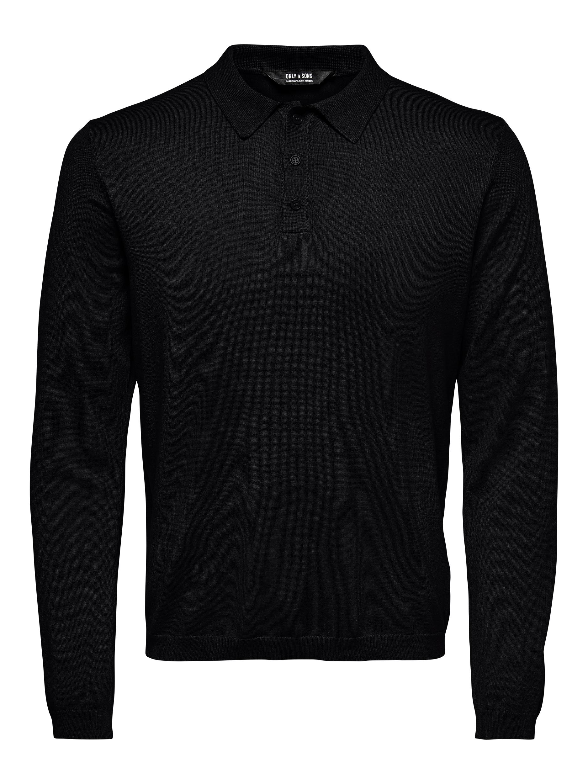 ONLY & SONS Polokragenpullover »ONSWYLER LIFE REG 14 LS POLO KNIT NOOS« von ONLY & SONS