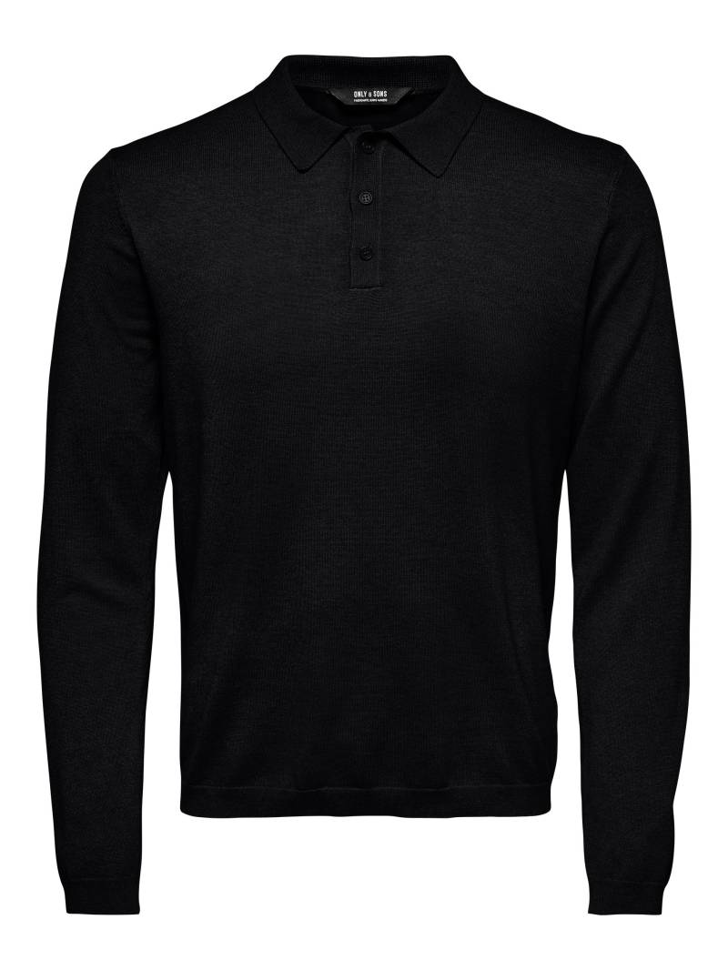 ONLY & SONS Polokragenpullover »ONSWYLER LIFE REG 14 LS POLO KNIT NOOS« von ONLY & SONS