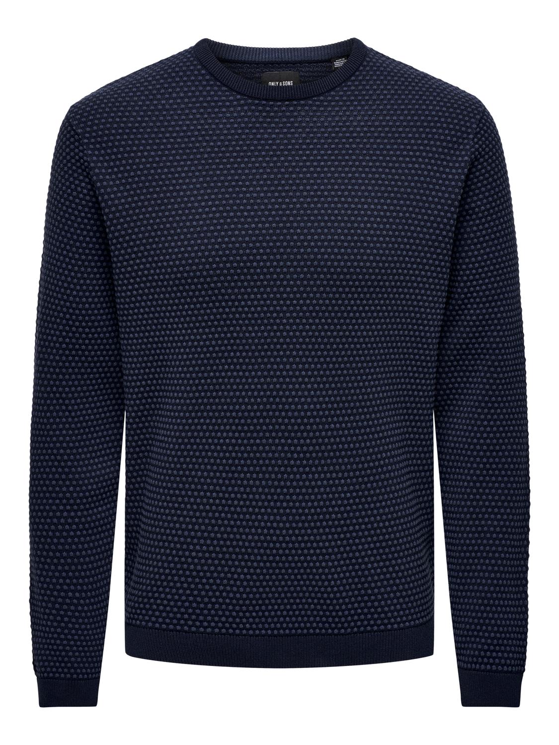 ONLY & SONS Rundhalspullover »ONSTAPA REG 12 STRUC LS CREW KNIT NOOS« von ONLY & SONS