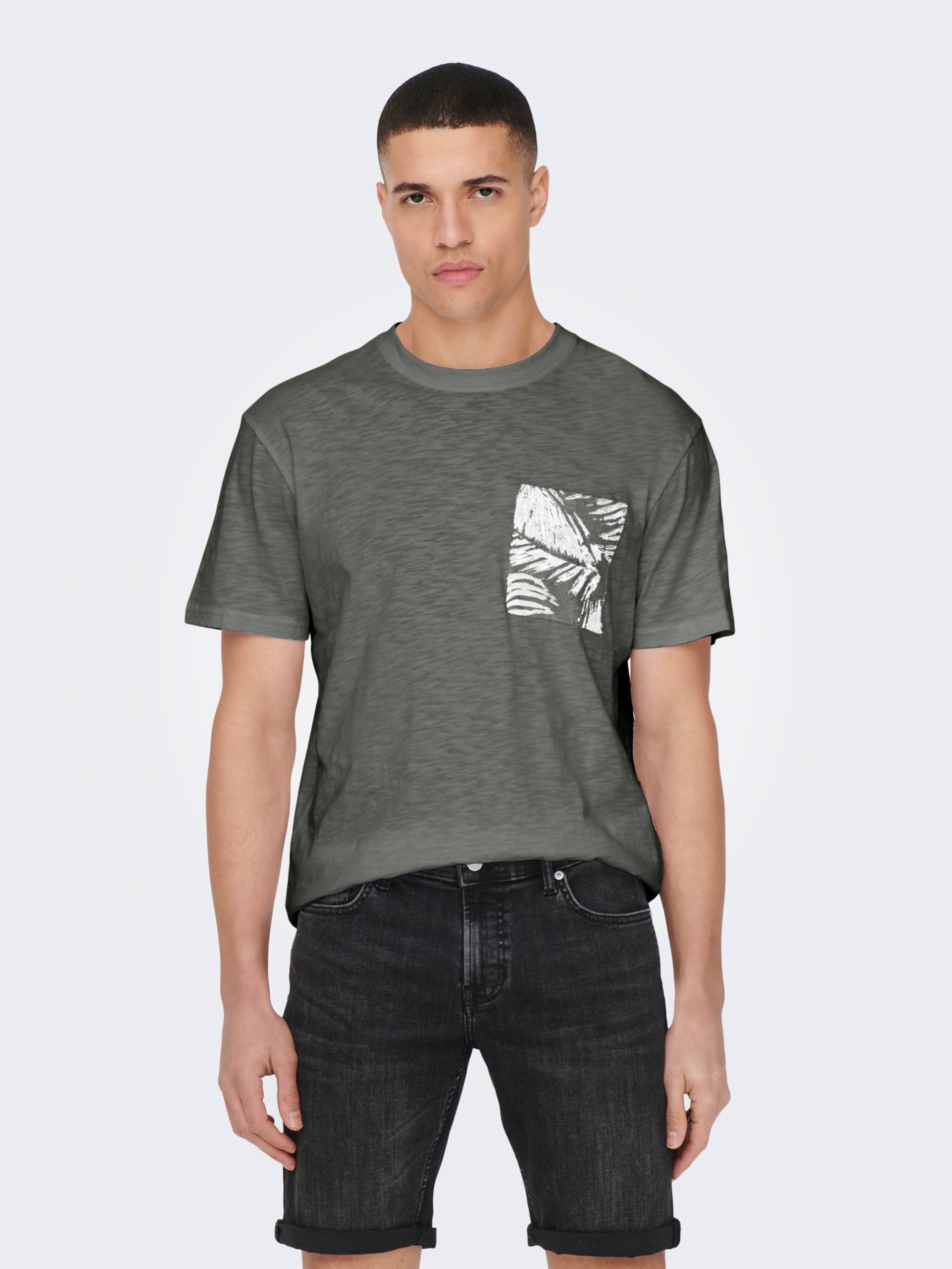 ONLY & SONS Rundhalsshirt »ONSPERRY LIFE REG LEAF POCKETTEE« ONLY & SONS Rundhalsshirt »ONSPERRY LIFE REG LEAF POCKETTEE« von ONLY & SONS