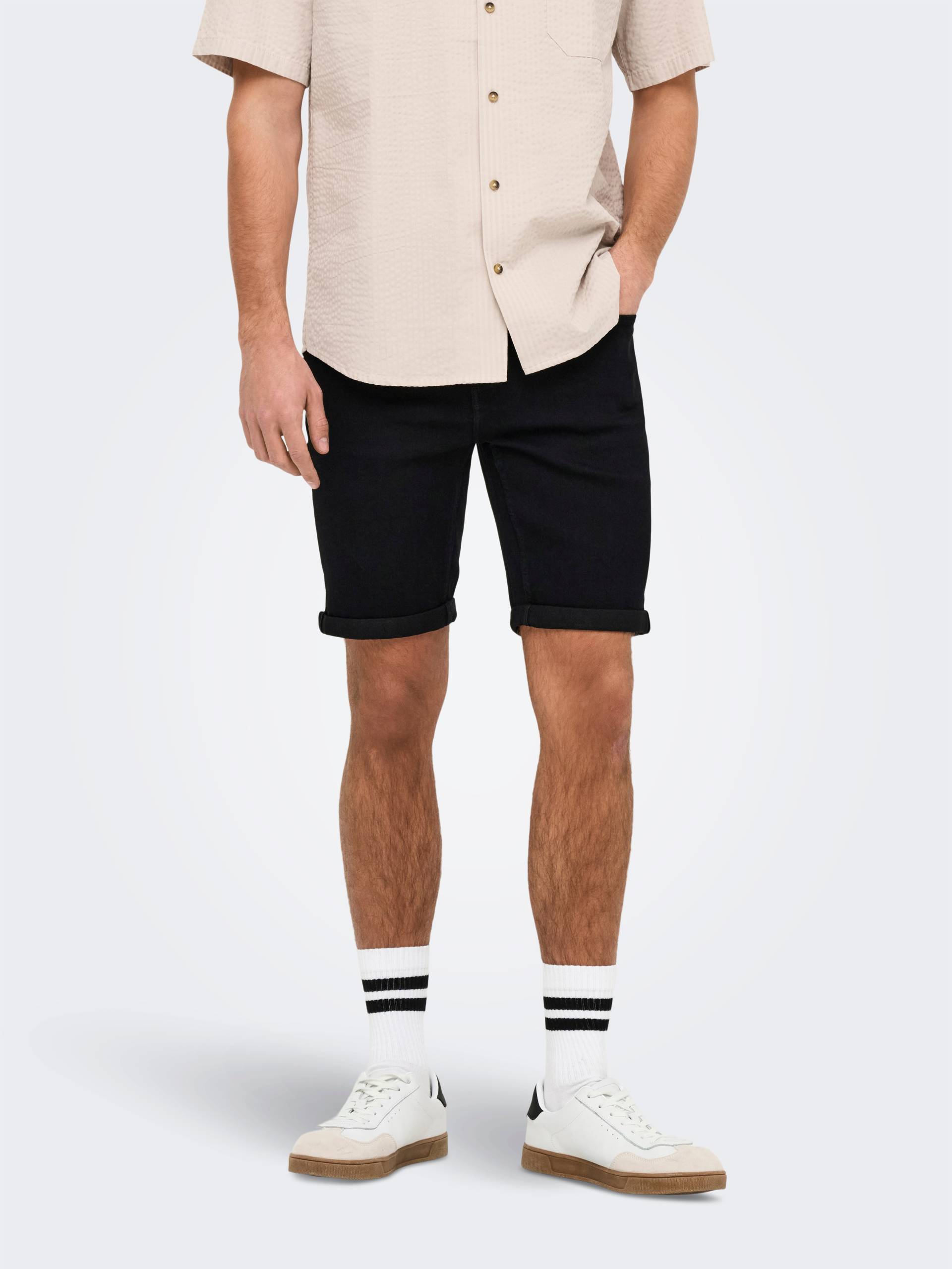 ONLY & SONS Shorts »ONSPLY BLKD 9041 PIM DNM SHORTS« ONLY & SONS Shorts »ONSPLY BLKD 9041 PIM DNM SHORTS« von ONLY & SONS