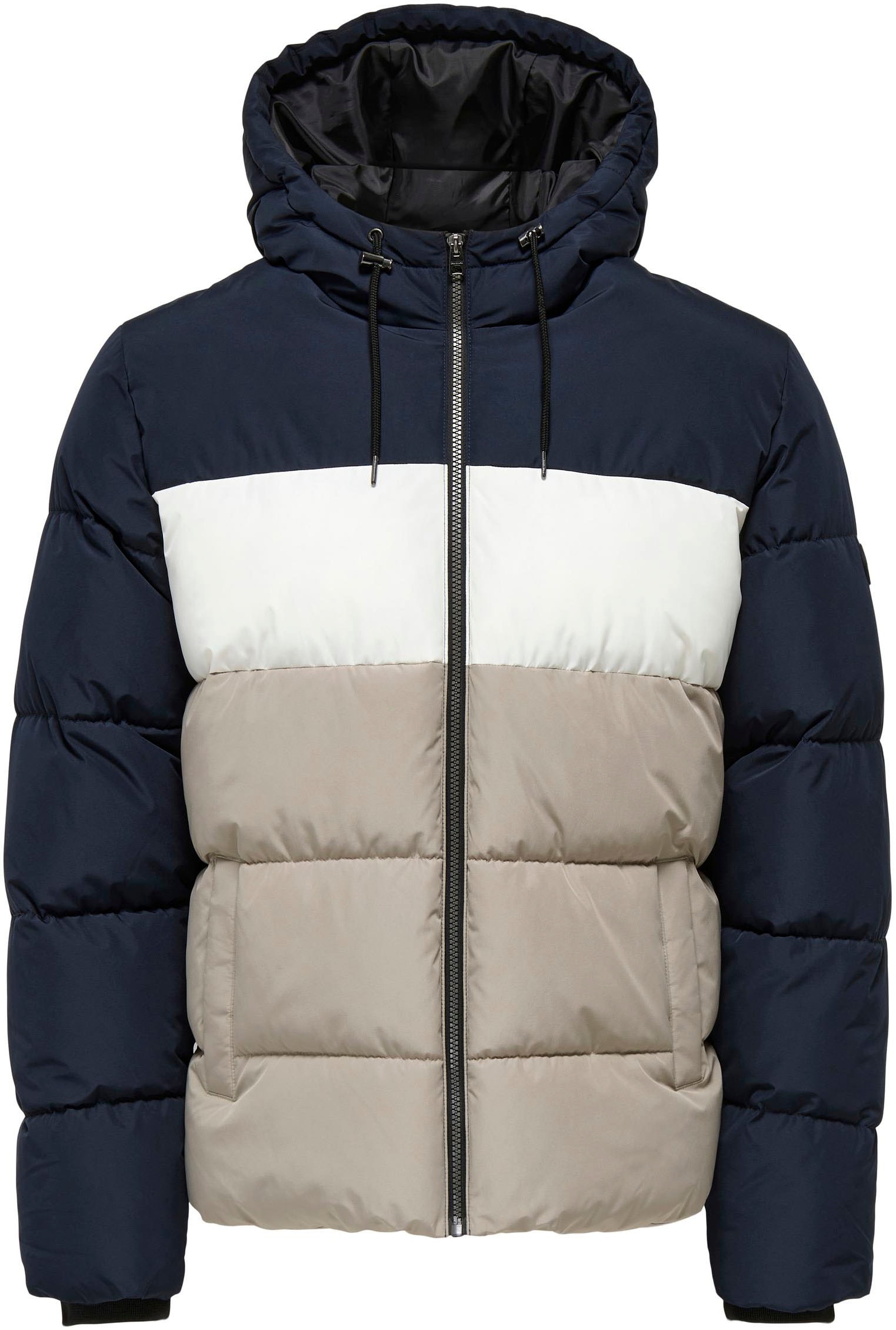 ONLY & SONS Steppjacke »ONSMARLON LIFE HOOD PUFFER JACKET OTW VD«, mit Kapuze von ONLY & SONS