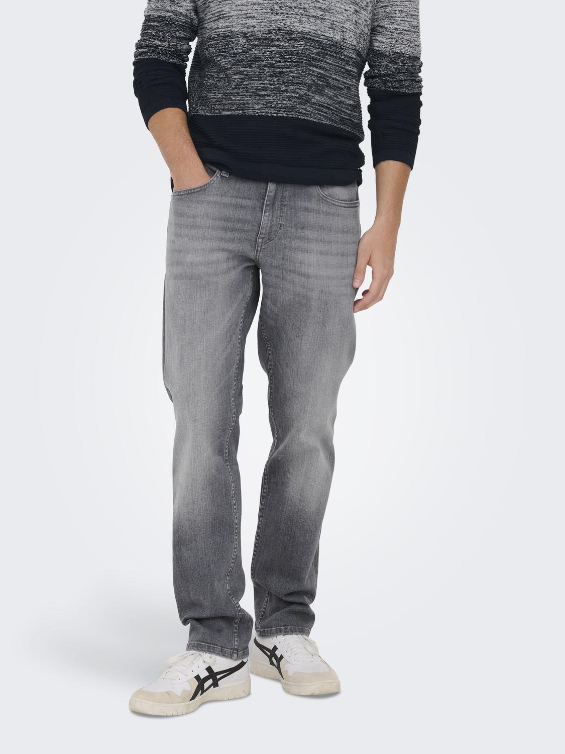 ONLY & SONS Straight-Jeans »ONSWEFT REGULAR WB 0021 TAI DNM NOOS«, im 4-Pocket-Style von ONLY & SONS
