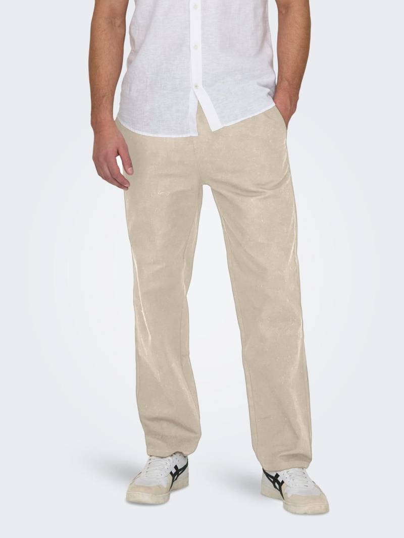 ONLY & SONS Trainingshose »ONSSINUS LOOSE 0007 COT LIN PANT NOOS« von ONLY & SONS