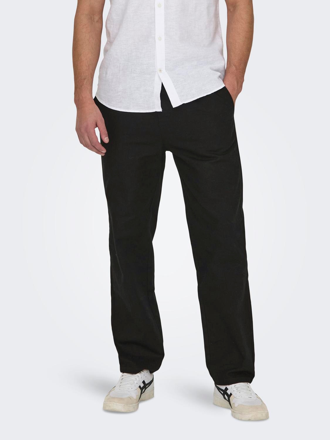ONLY & SONS Trainingshose »ONSSINUS LOOSE 0007 COT LIN PANT NOOS« von ONLY & SONS
