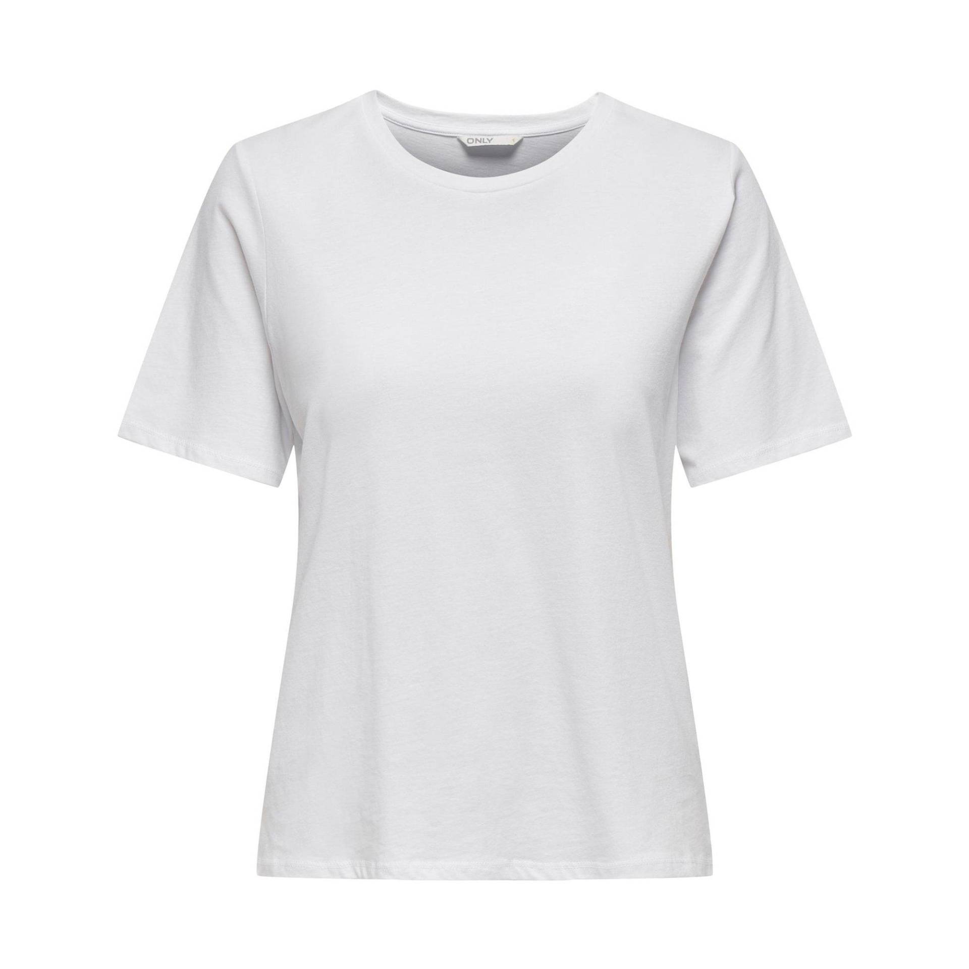 T-shirt, Rundhals, Kurzarm Damen Weiss M von ONLY