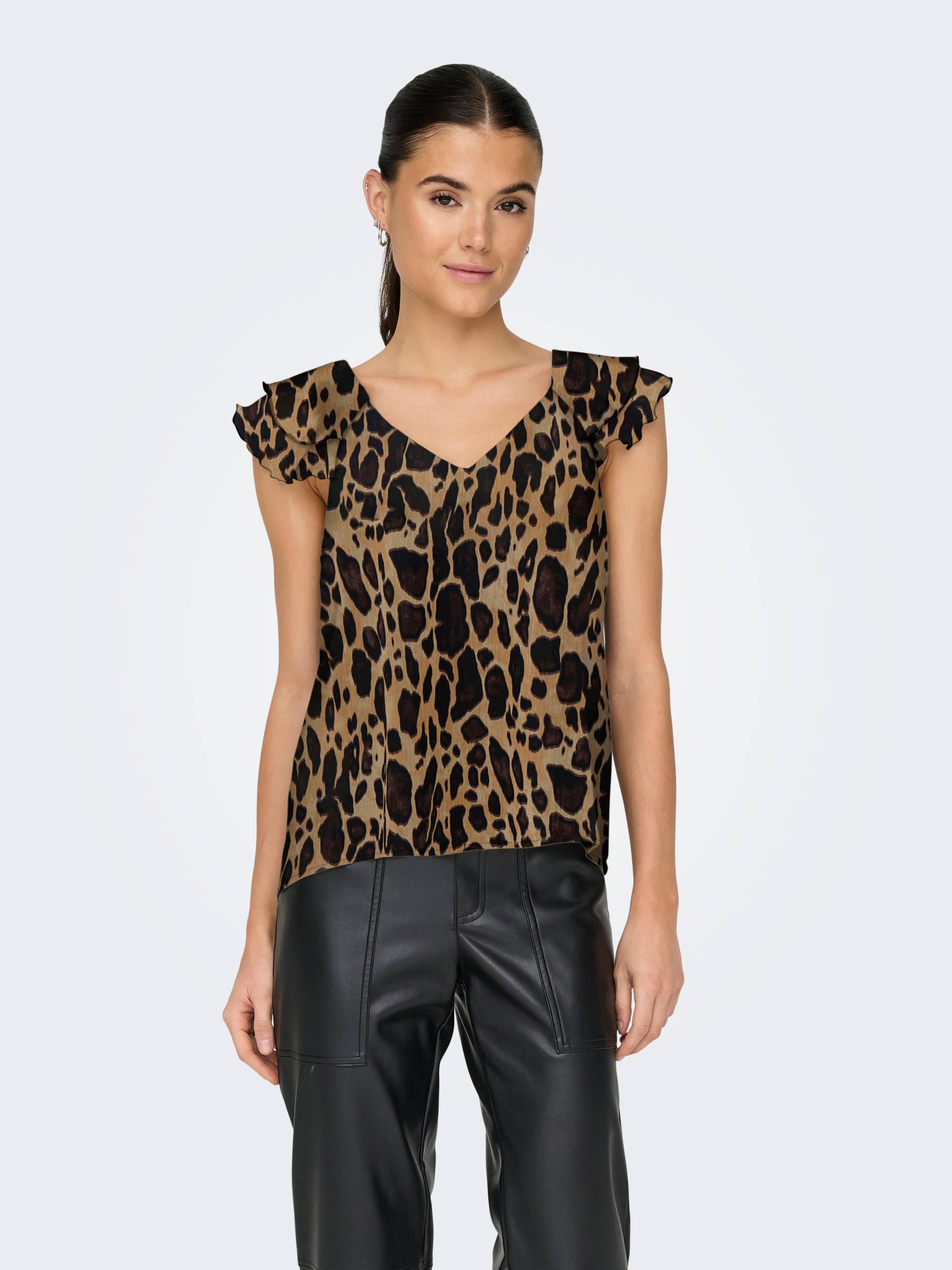 ONLY Blusenshirt »ONLASTA LIFE CAPSLEEVE V-NECK TOP PTM« ONLY Blusenshirt »ONLASTA LIFE CAPSLEEVE V-NECK TOP PTM« von ONLY