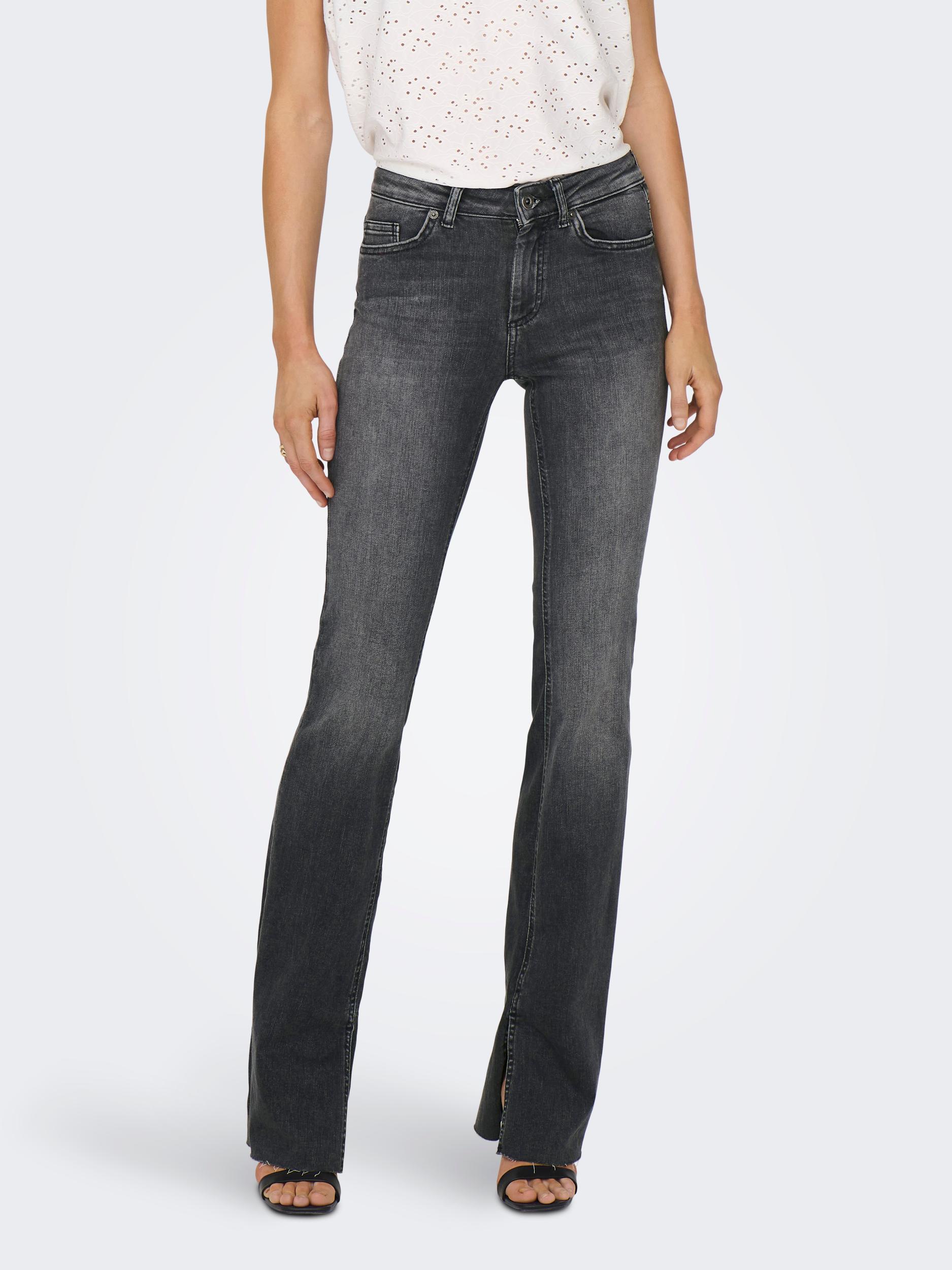 ONLY Bootcut-Jeans »ONLBLUSH HW SLIT FLR RAW DNM« von ONLY