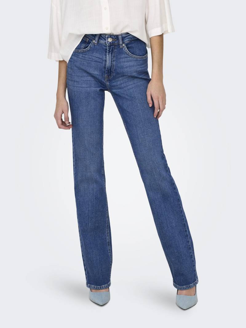 ONLY Bootcut-Jeans »ONLEVERLY MW SWEET FLARED DNM CRO187«, (Flared Jeans, Schlagjeans, ausgestellte Beinform, normale Leibhöhe) von ONLY