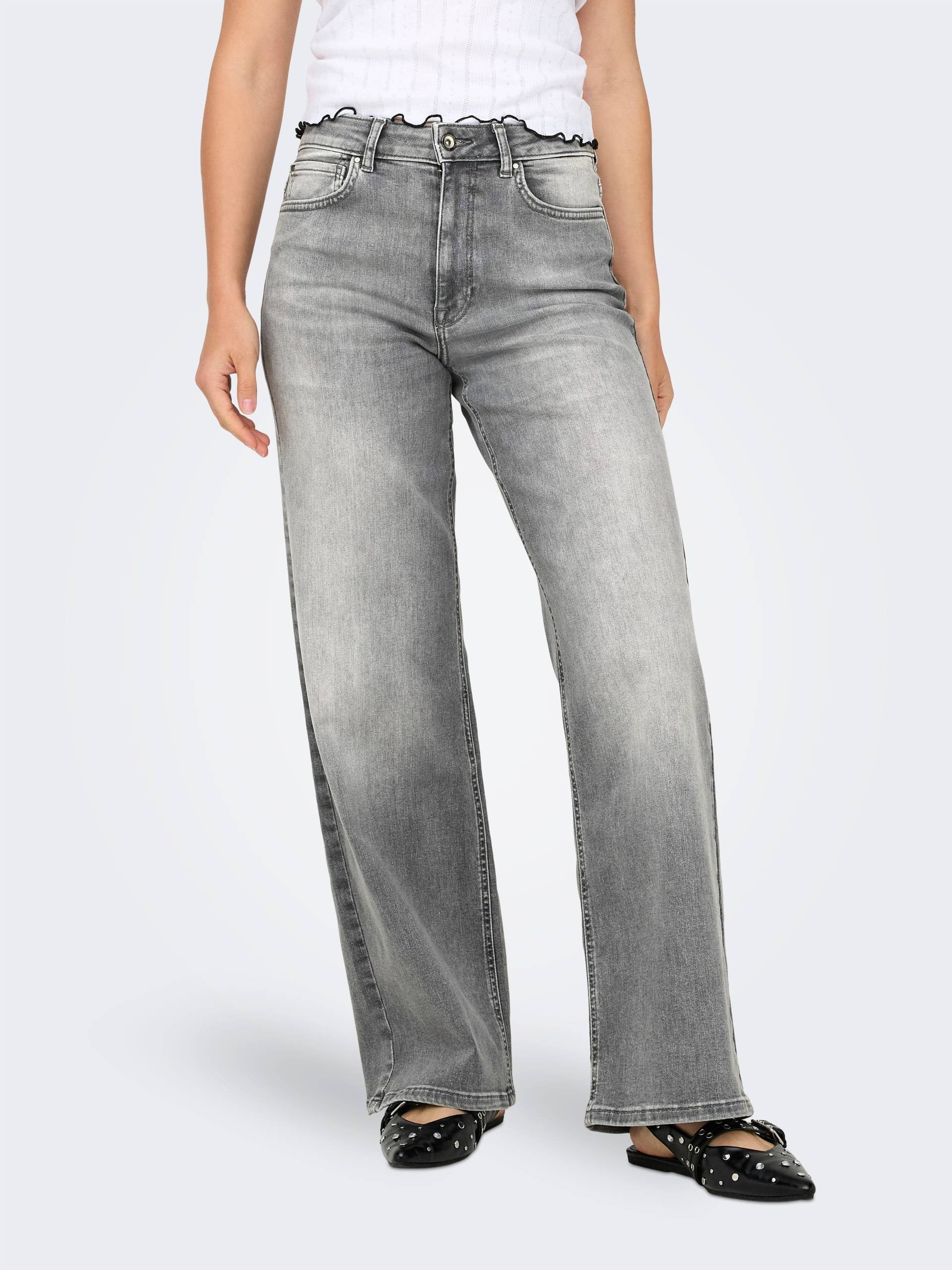 ONLY High-waist-Jeans »ONLMADISON BLUSH HW WID DNM REA0938 NOOS« ONLY High-waist-Jeans »ONLMADISON BLUSH HW WID DNM REA0938 NOOS« von ONLY