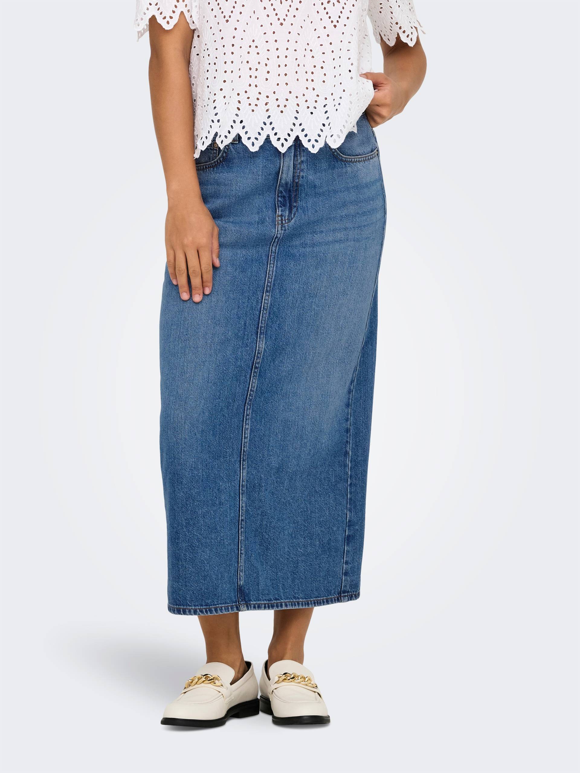 ONLY Jeansrock »ONLLUMI MIDI BACK SLIT SKIRT DNM PIMNOOS« von ONLY