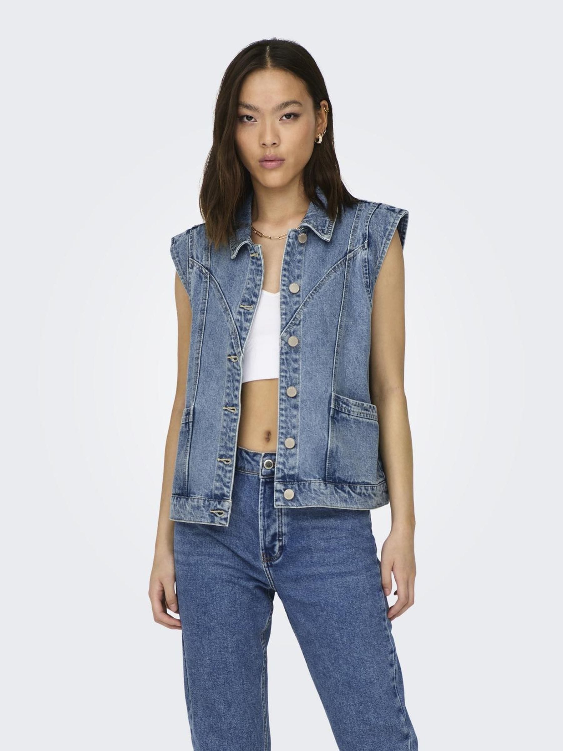 ONLY Jeansweste »ONLKENNEDY SL DNM WAISTCOAT BJ NOOS« von ONLY
