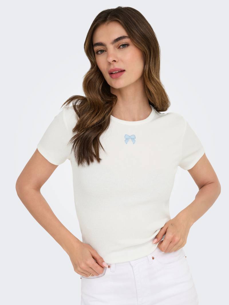 ONLY Kurzarmshirt »ONLDANIELLA S/S RIB TOP CS JRS« von ONLY
