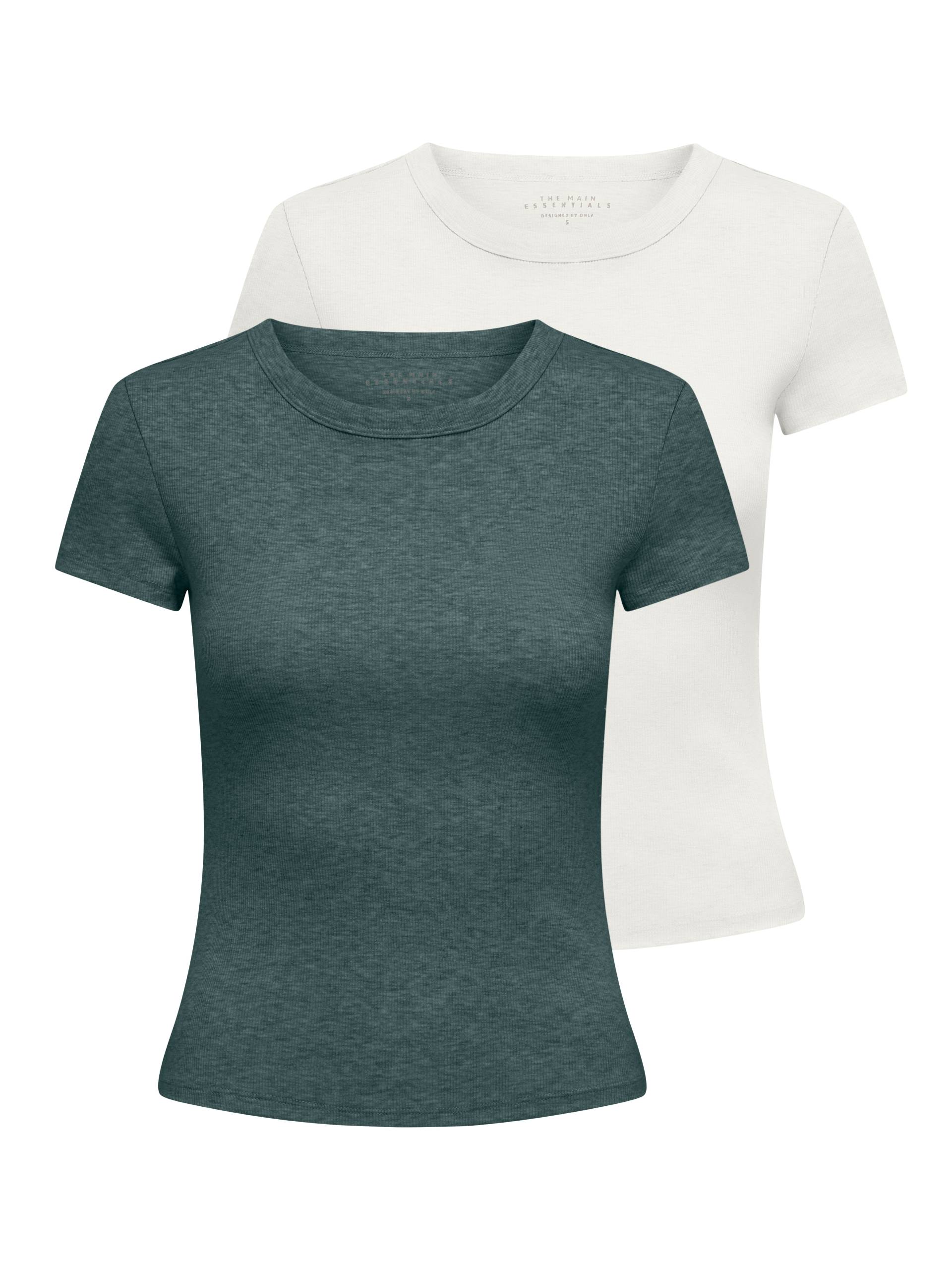 ONLY Kurzarmshirt »ONLEASY S/S TOP CS JRS 2 PACK«, (Packung, 2 tlg.) von ONLY
