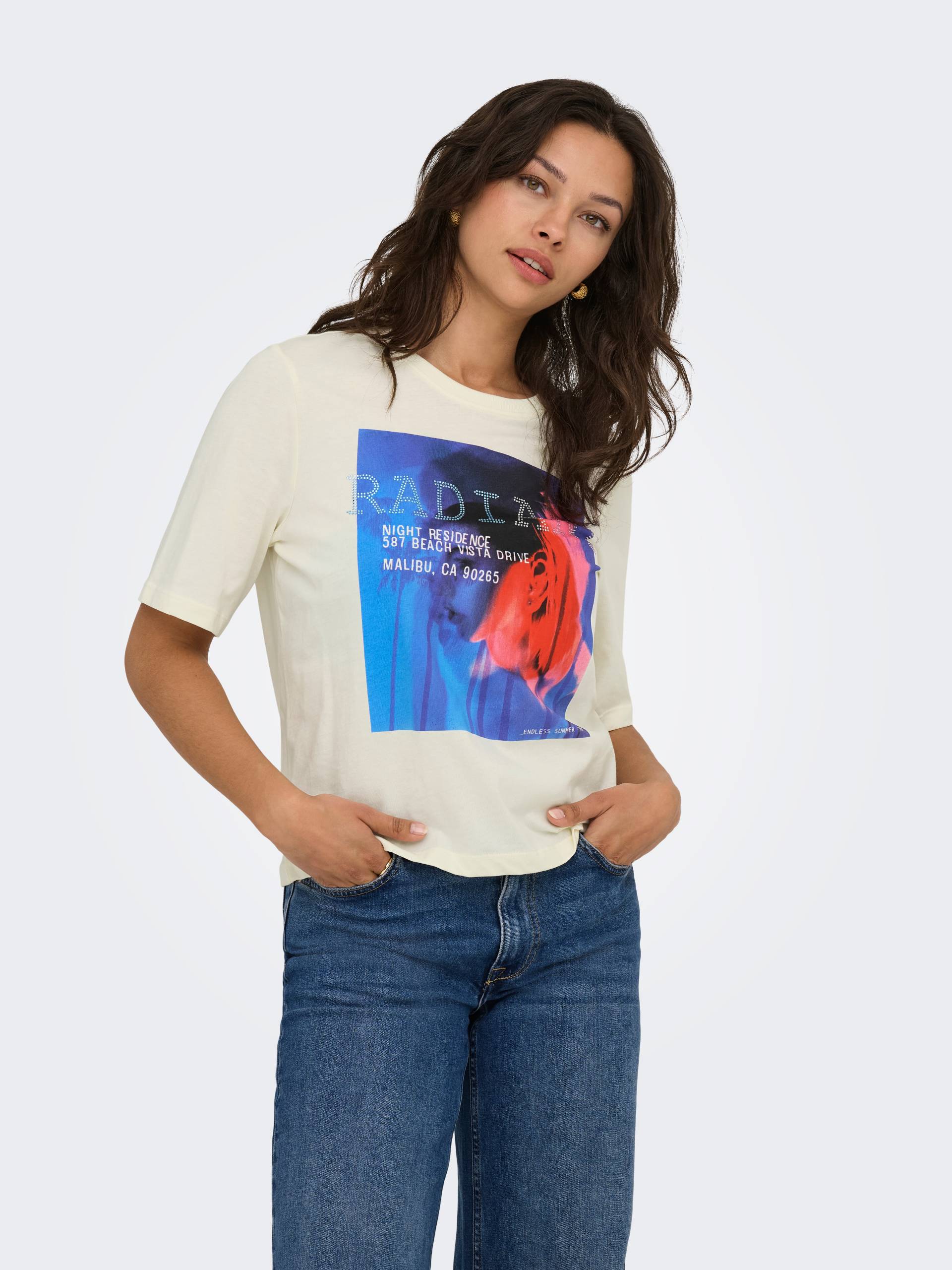 ONLY Kurzarmshirt »ONLHAVANNA LIFE S/S VIBE TOP BOX JRS« von ONLY