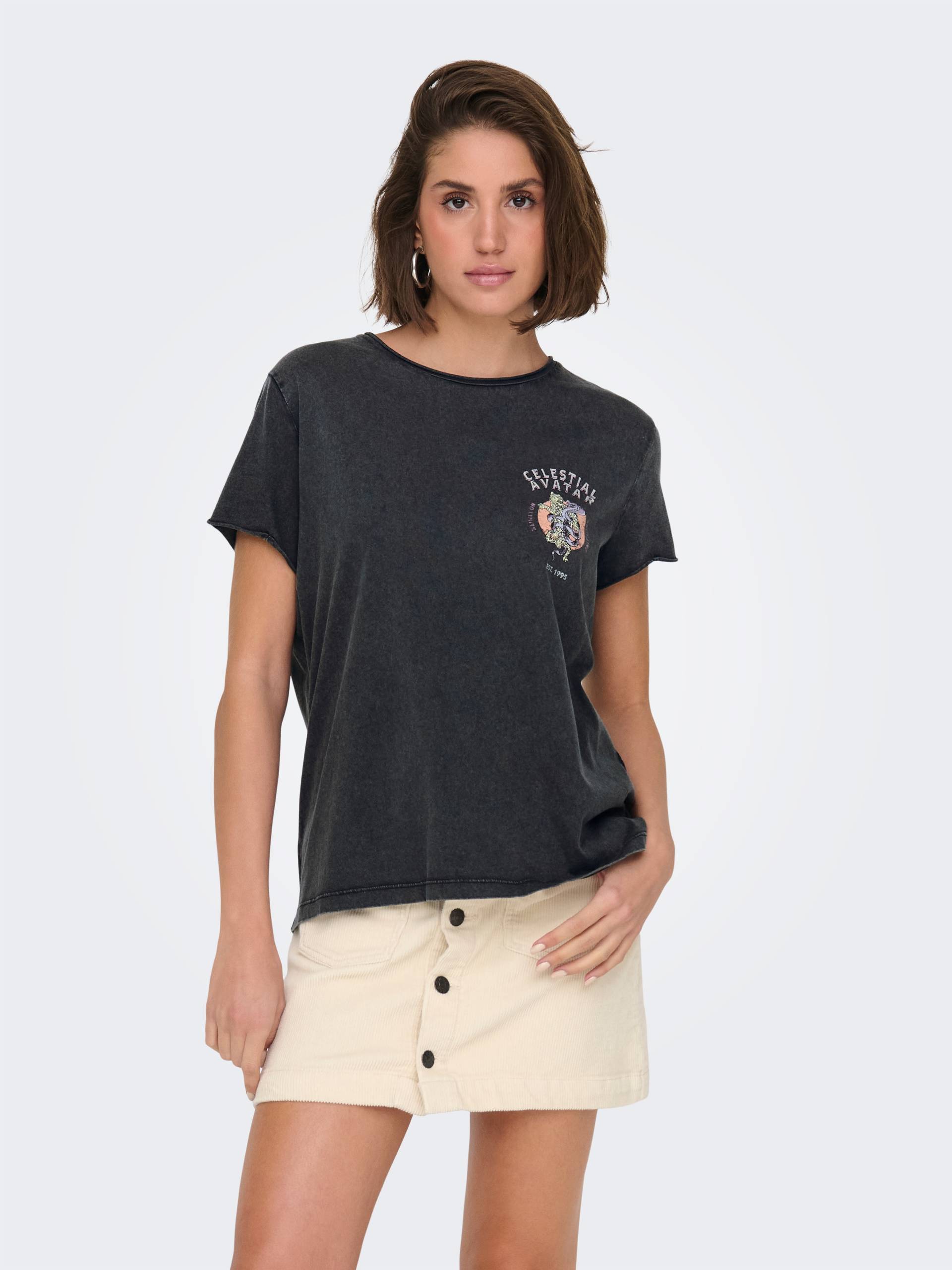 ONLY Kurzarmshirt »ONLLUCY LIFE S/S EYE TOP BOX JRS« ONLY Kurzarmshirt »ONLLUCY LIFE S/S EYE TOP BOX JRS« von ONLY