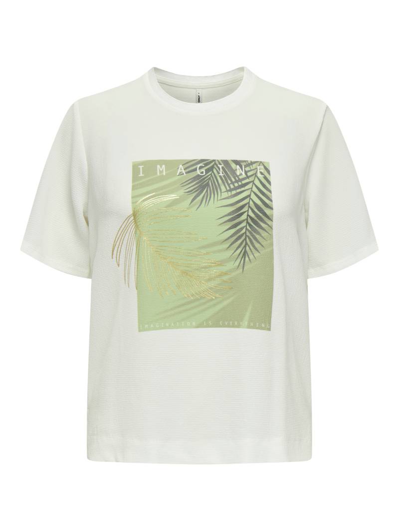 ONLY Kurzarmshirt »ONLNEWFLORA S/S ART O-NECK TOP BOX JRS« von ONLY