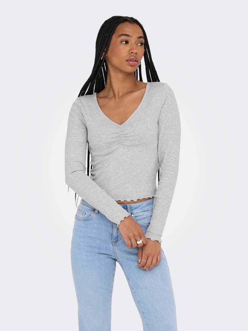 ONLY Langarmshirt »ONLBETTY L/S V-NECK TOP CC JRS« von ONLY