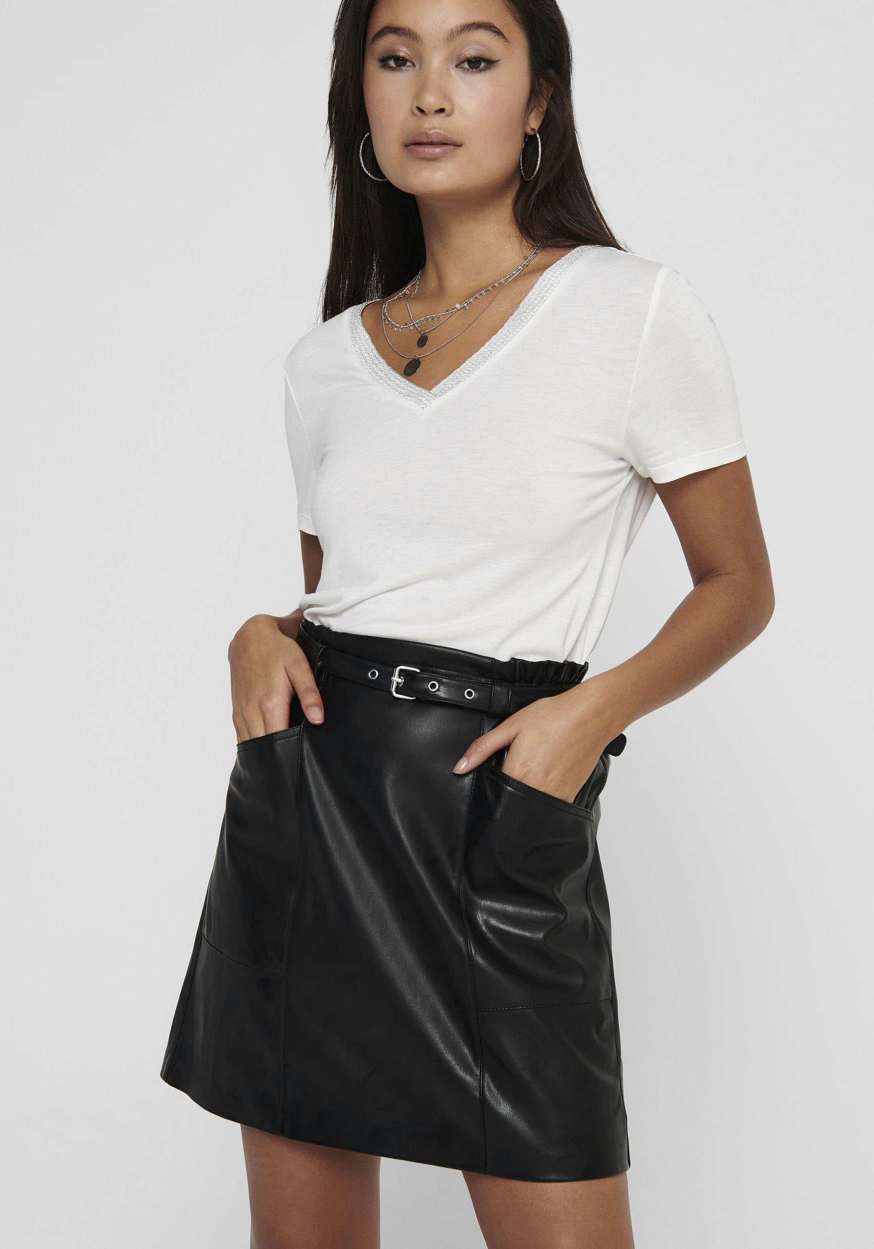 ONLY Lederimitatrock »ONLHEIDI FAUX LEATHER SKIRT OTW NOOS« von ONLY