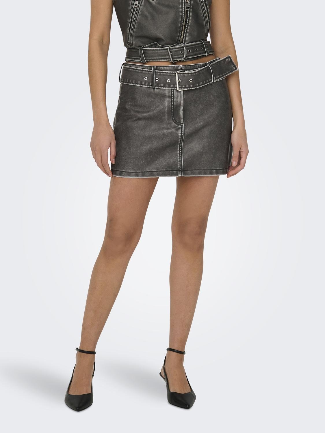 ONLY Minirock »ONLELLA FAUX LEATHER LW MINI SKIRT OTW« von ONLY