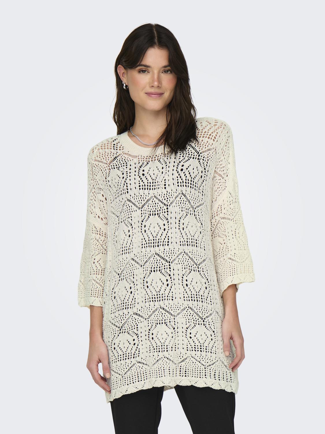 ONLY Rundhalspullover »ONLBEACHIE LIFE SS LOOSE O-NECK NOOS KNT« von ONLY