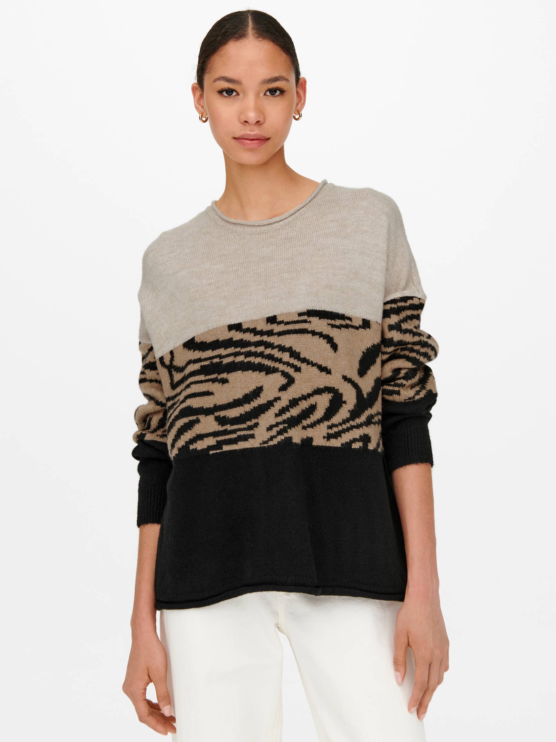 ONLY Rundhalspullover »ONLJADE ANIMAL L/S PULLOVER KNT« ONLY Rundhalspullover »ONLJADE ANIMAL L/S PULLOVER KNT« von ONLY