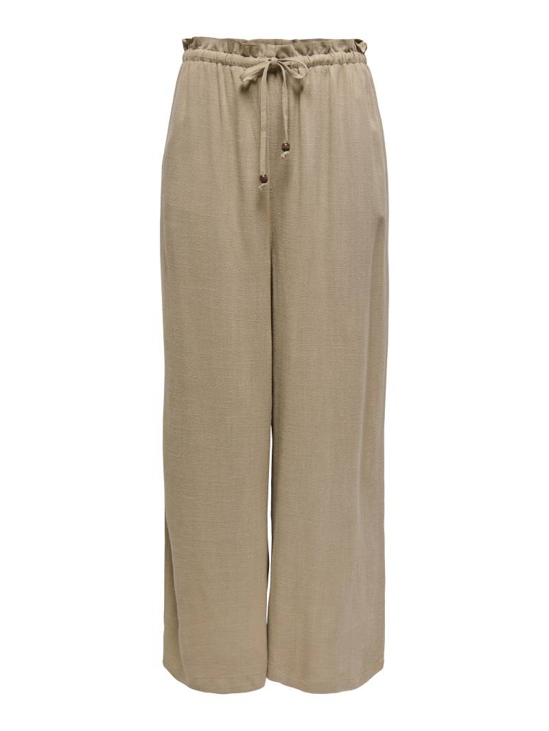 ONLY Schlupfhose »ONLSOLVI MW LINEN BL PB CULOTTE CC PNT«, mit Leinen von ONLY
