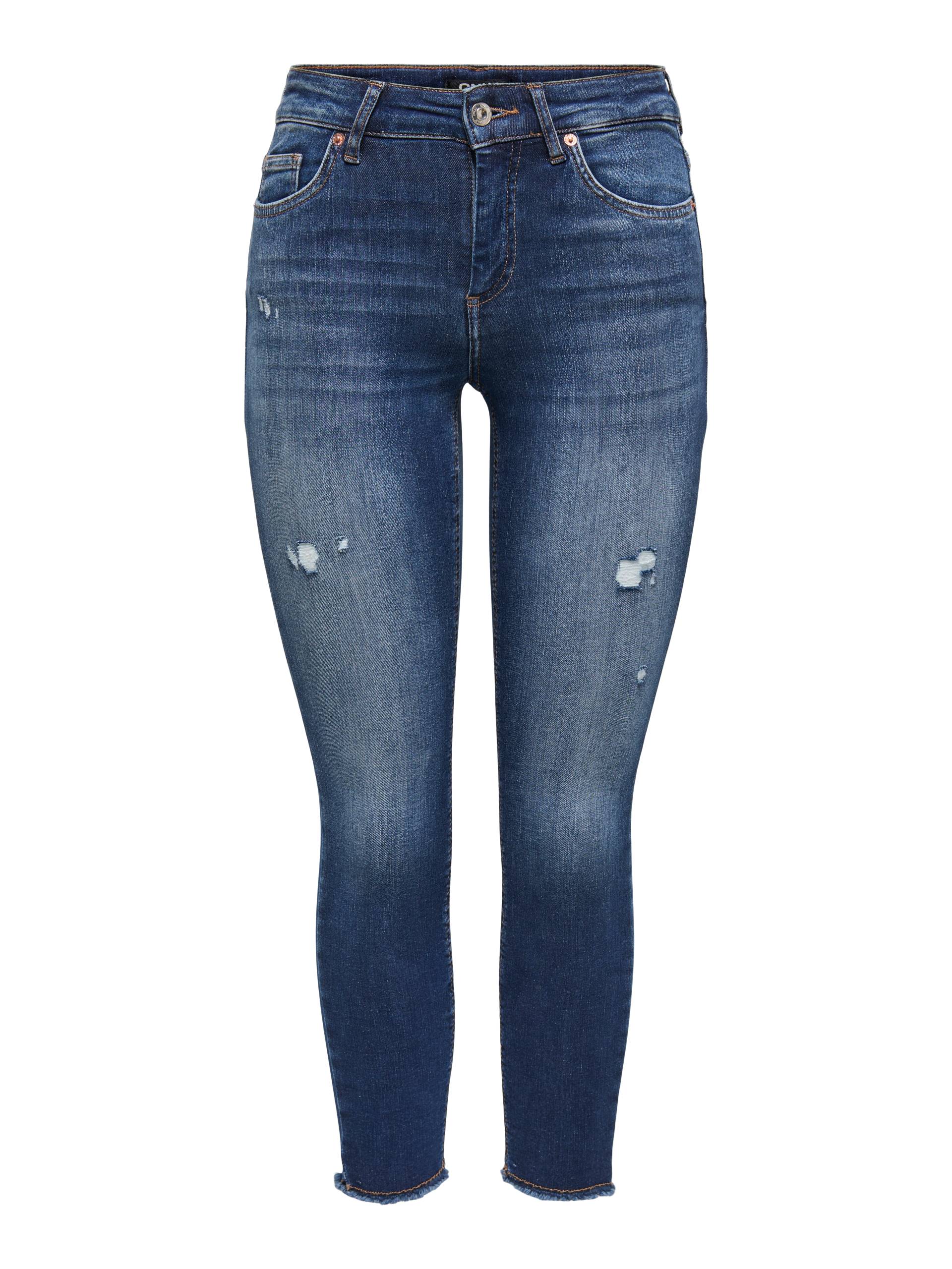 ONLY Skinny-fit-Jeans »ONLBLUSH MW SK RW ANK DNM REA« ONLY Skinny-fit-Jeans »ONLBLUSH MW SK RW ANK DNM REA« von ONLY