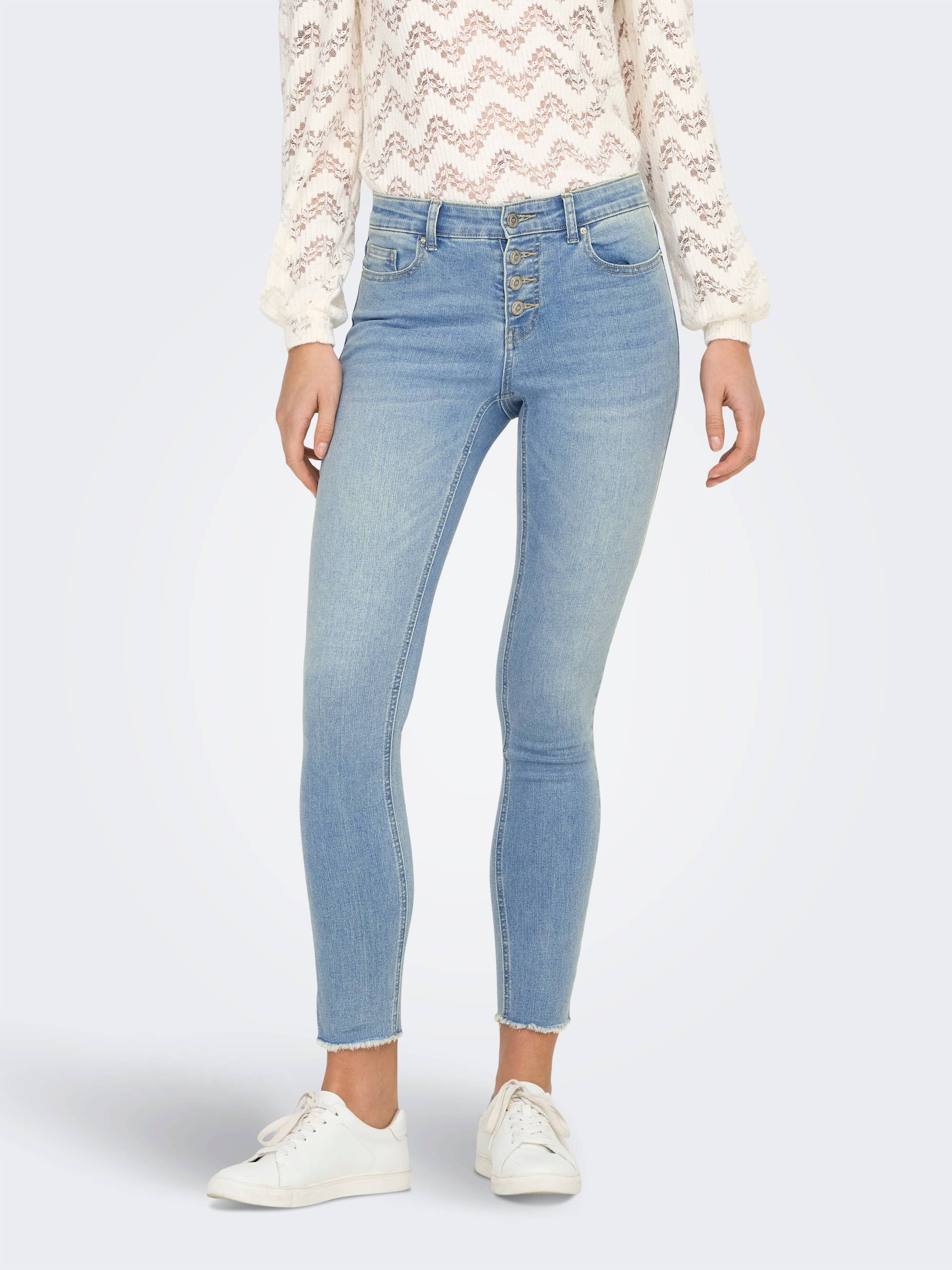ONLY Skinny-fit-Jeans »ONLMIA MID WAIST BUTTON SK RW ANK BOX« ONLY Skinny-fit-Jeans »ONLMIA MID WAIST BUTTON SK RW ANK BOX« von ONLY