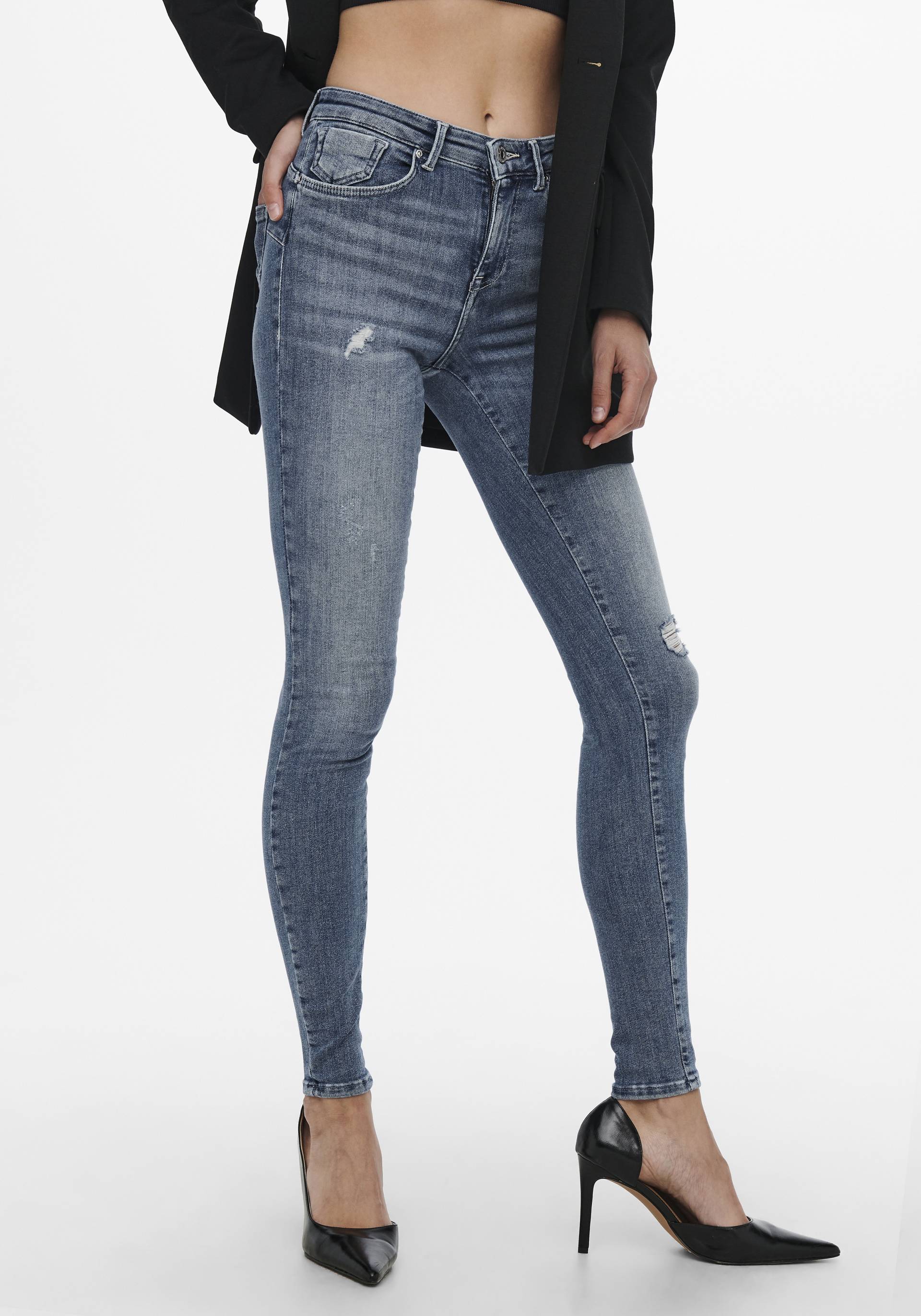 ONLY Skinny-fit-Jeans »ONLPOWER LIFE MID PUSH« von ONLY
